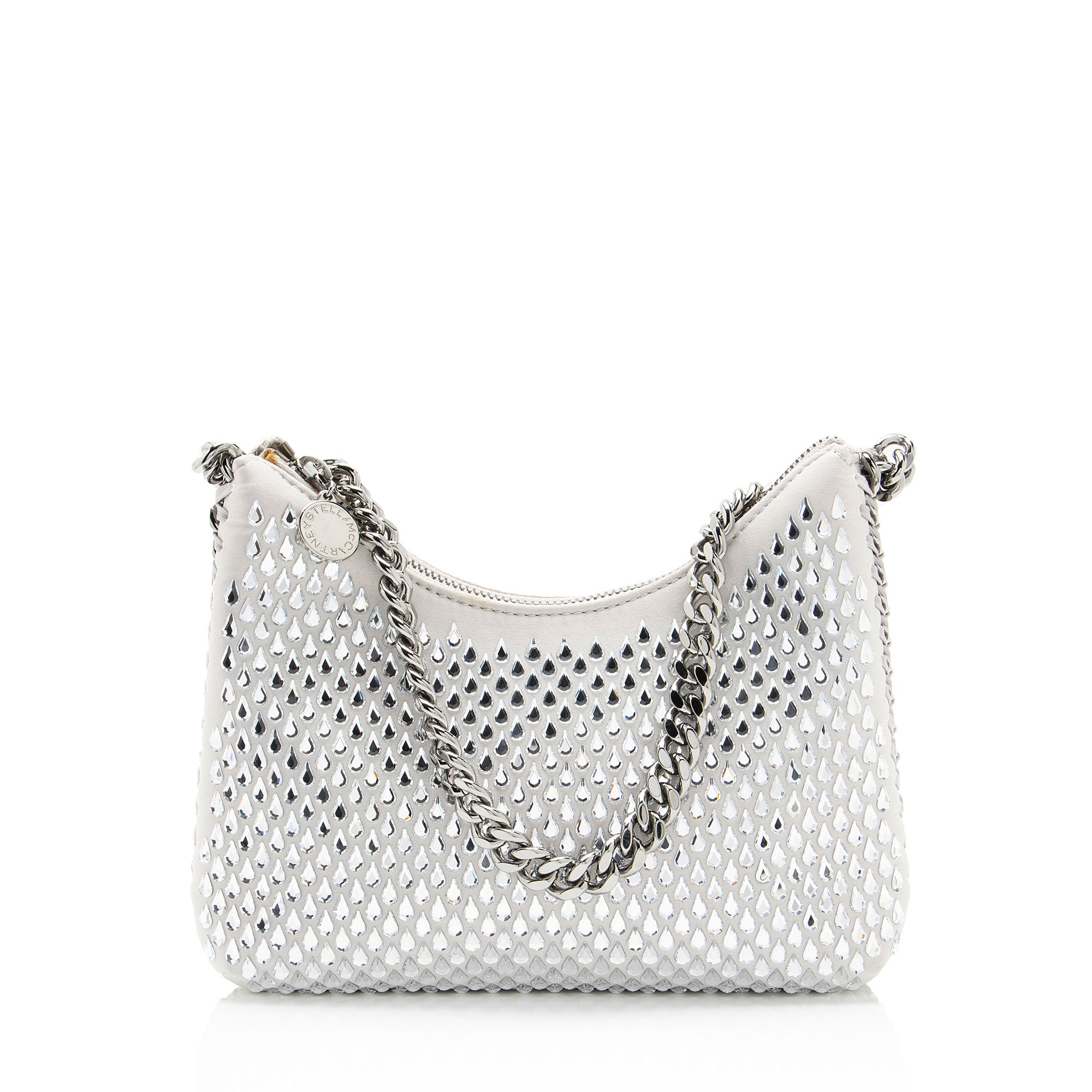 Stella McCartney Satin Crystal Falabella Mini Shoulder Bag