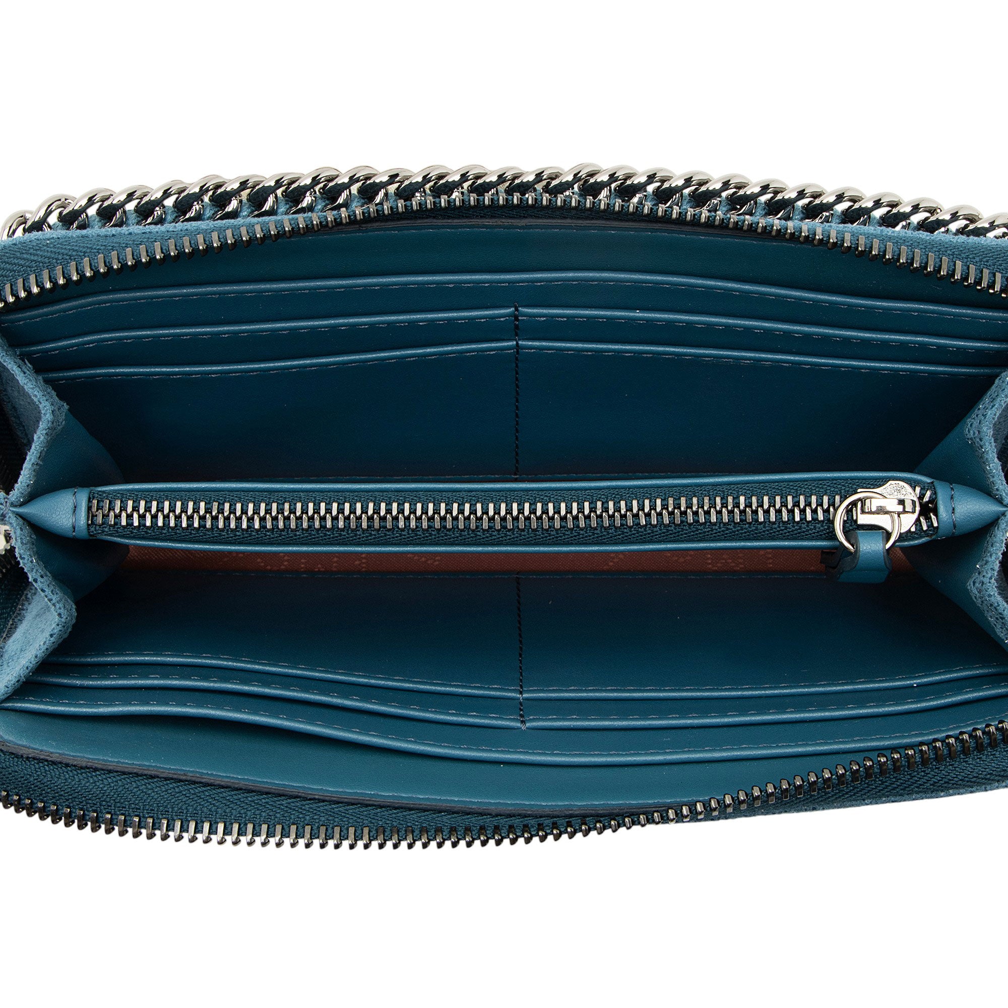 Stella McCartney Shaggy Deer Falabella Zip Around Wallet