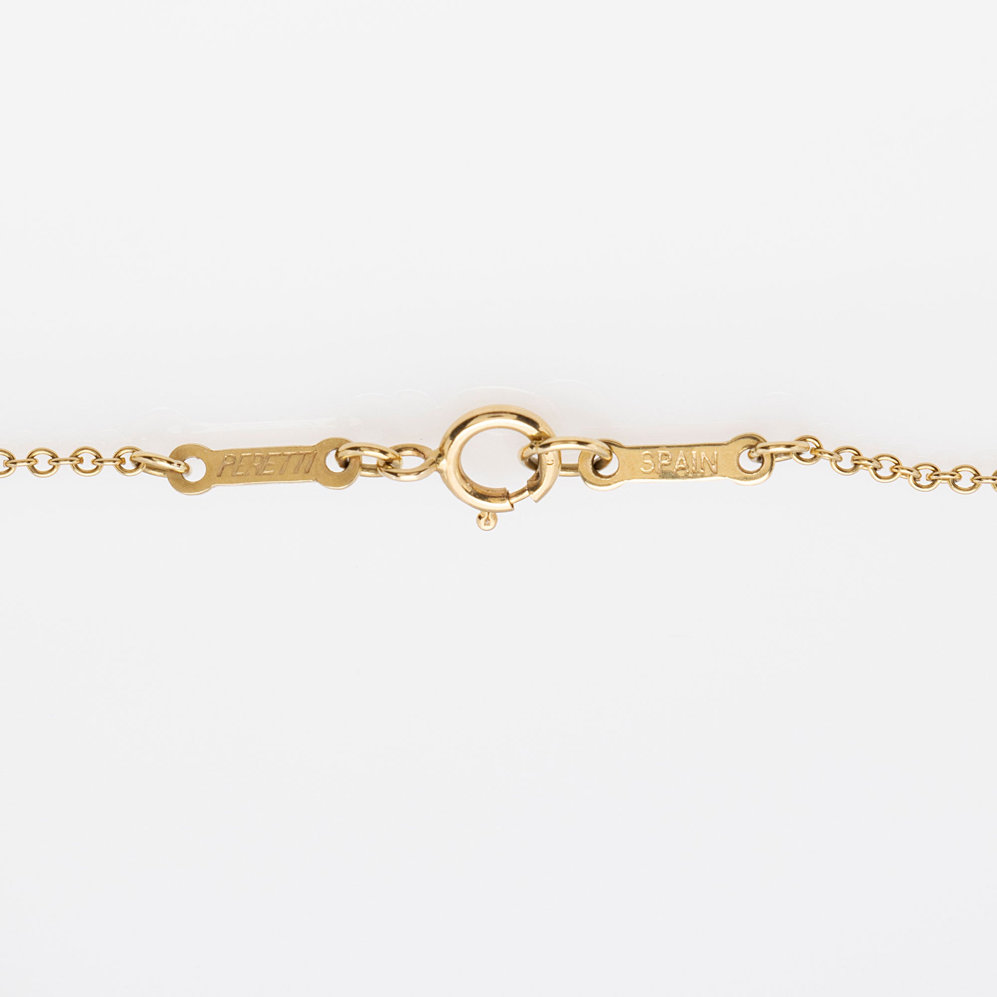 TIffany & Co. Elsa Peretti 18k Gold Diamond Open Heart Necklace (SHF-kLQ1Za)