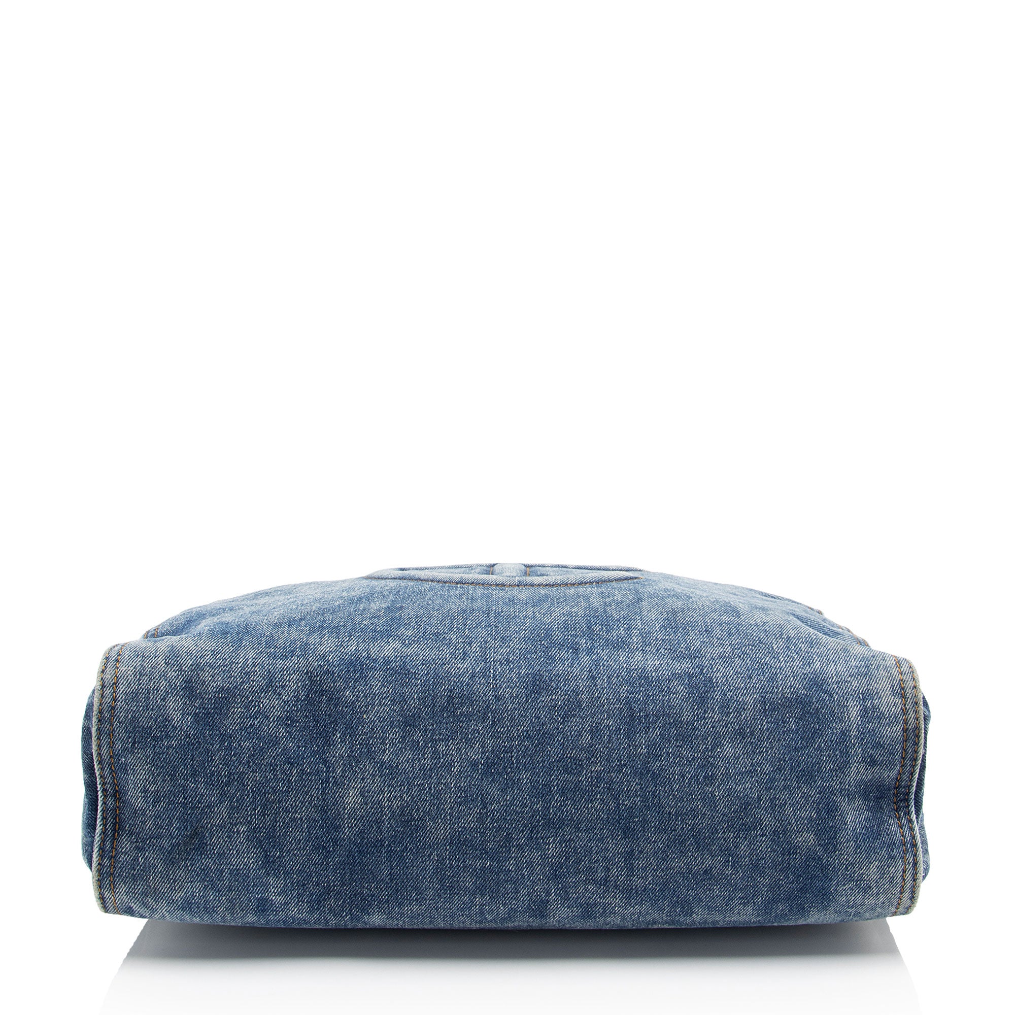 Telfar Denim Medium Shopping Tote