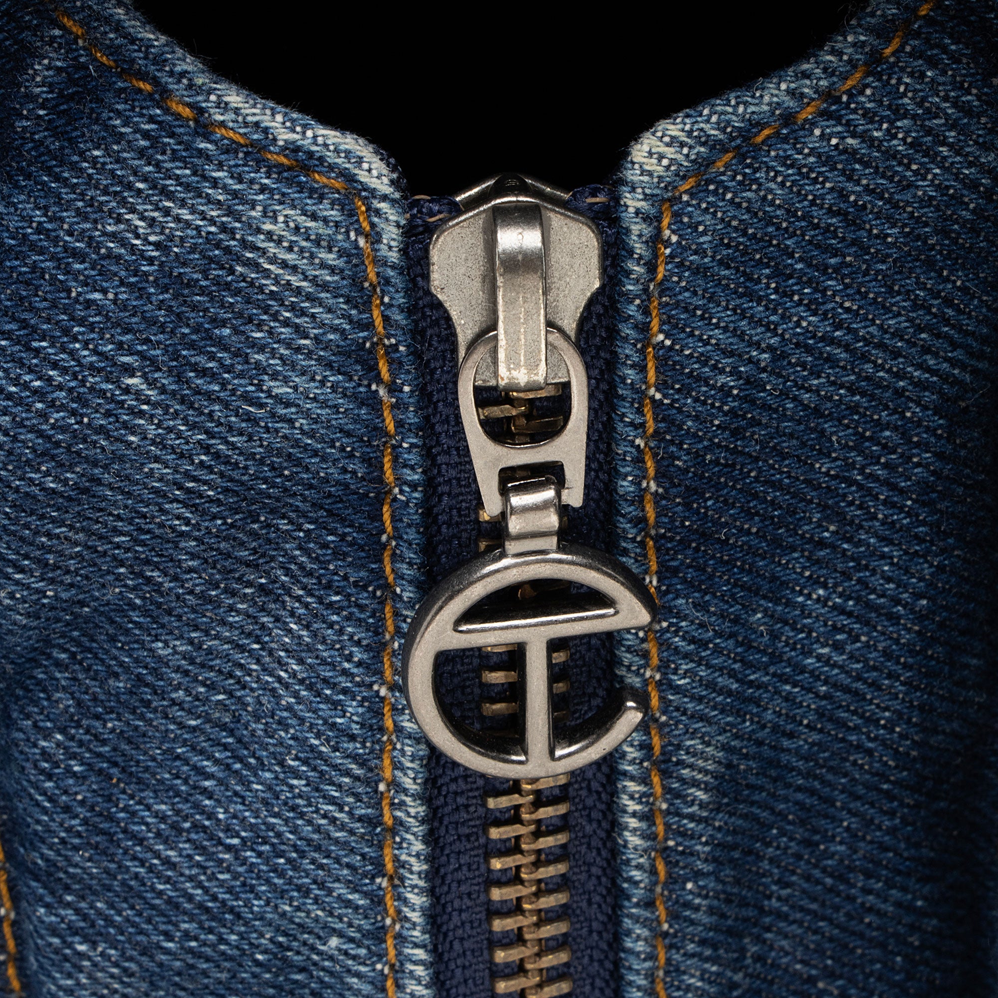 Telfar Denim Medium Shopping Tote