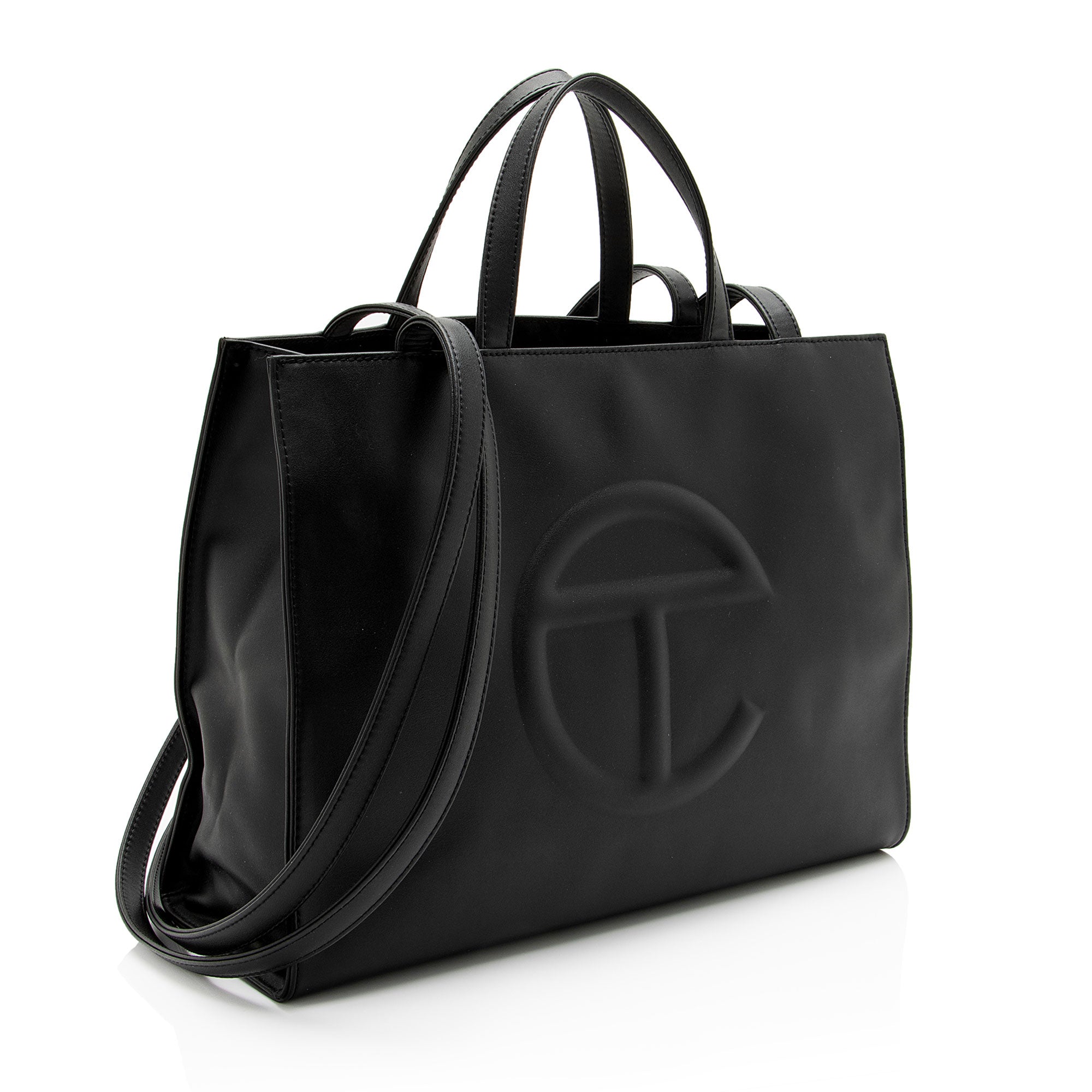Telfar Faux Leather Medium Shopping Tote