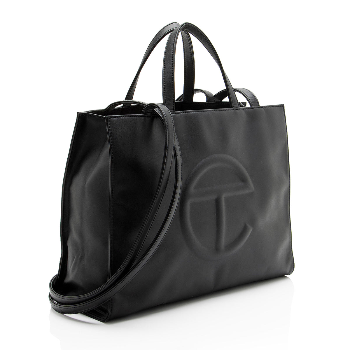 Telfar Faux Leather Medium Shopping Tote