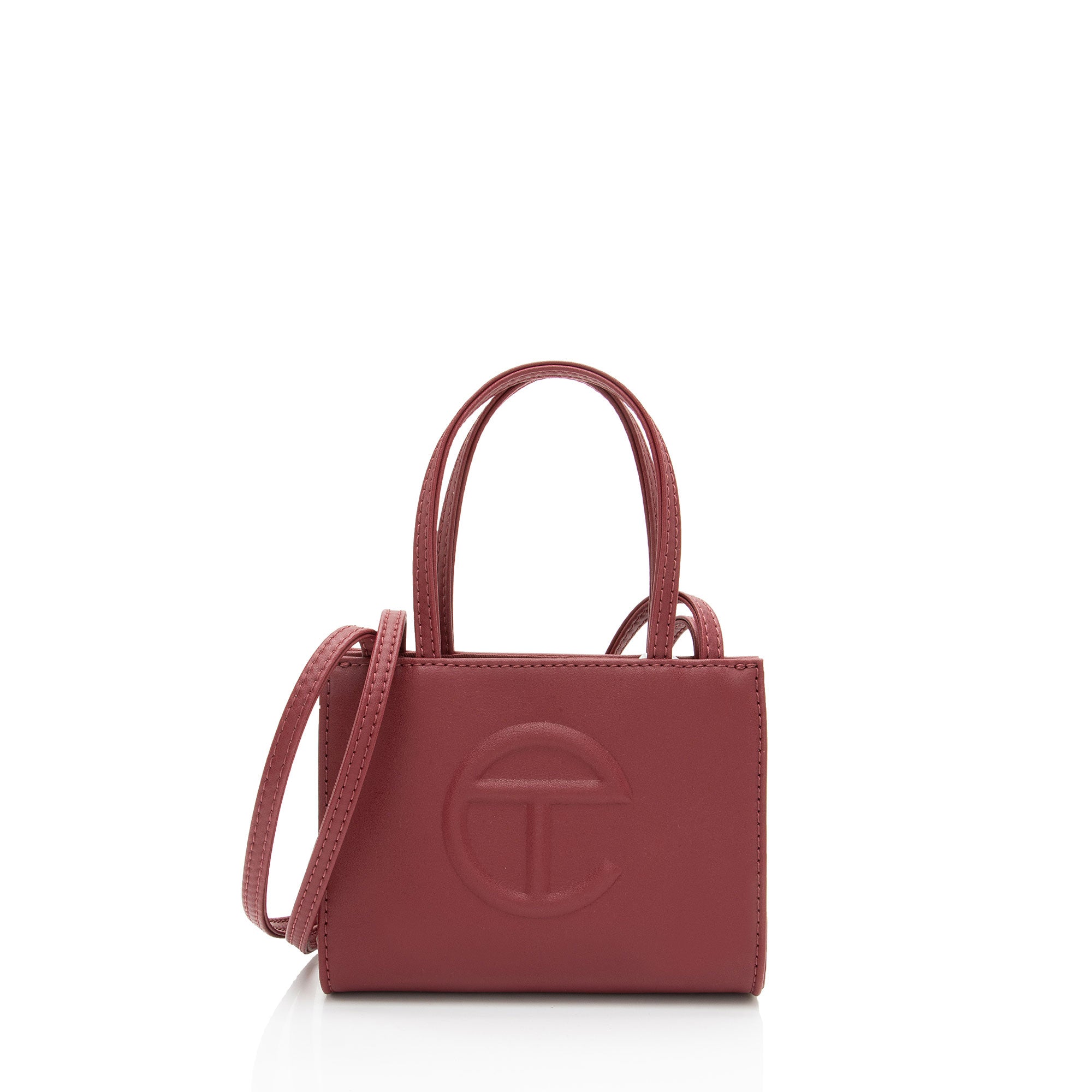 Telfar Faux Leather Small Shopping Tote