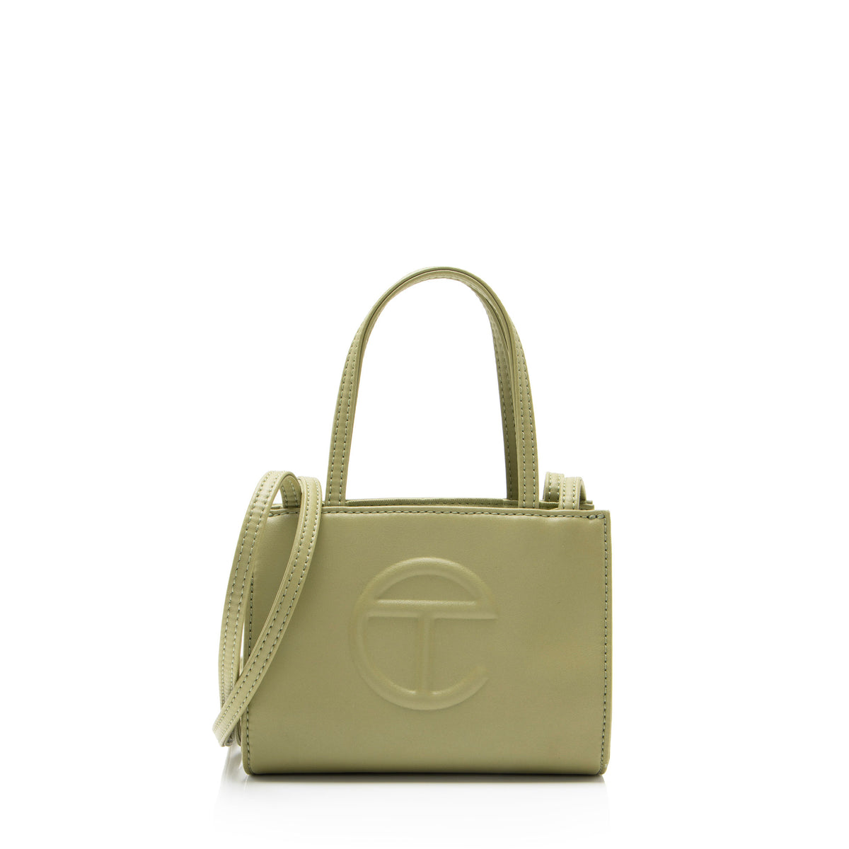 Telfar Faux Leather Small Shopping Tote