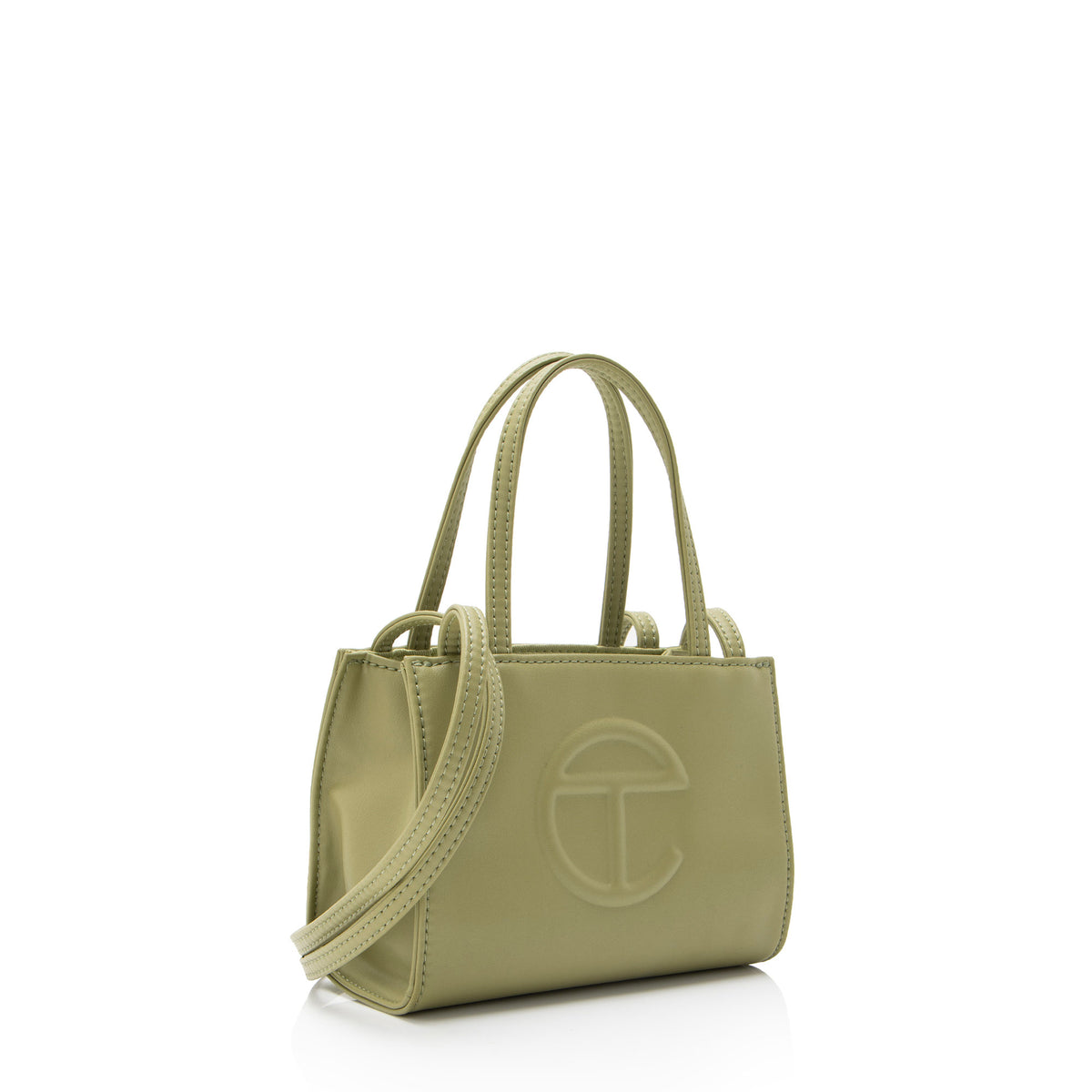 Telfar Faux Leather Small Shopping Tote