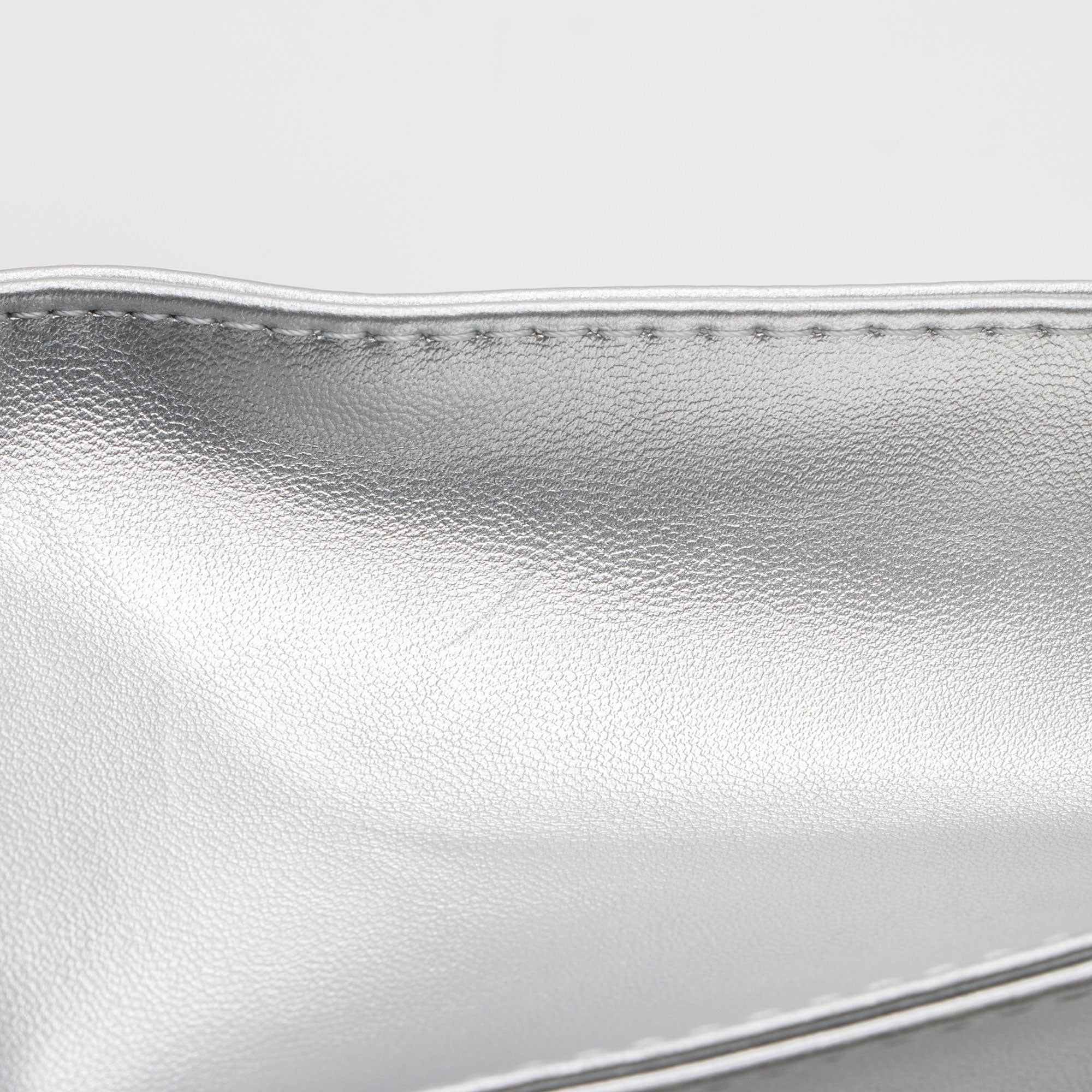 Telfar Metallic Faux Leather Small Shopping Tote (SHF-FJiHqF)