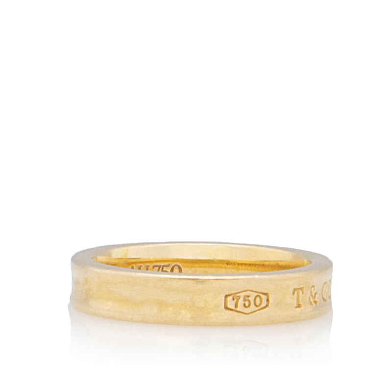 Tiffany & Co. 18k Gold 1837 Narrow Ring - Size 7 (SHF-PYMjbU)