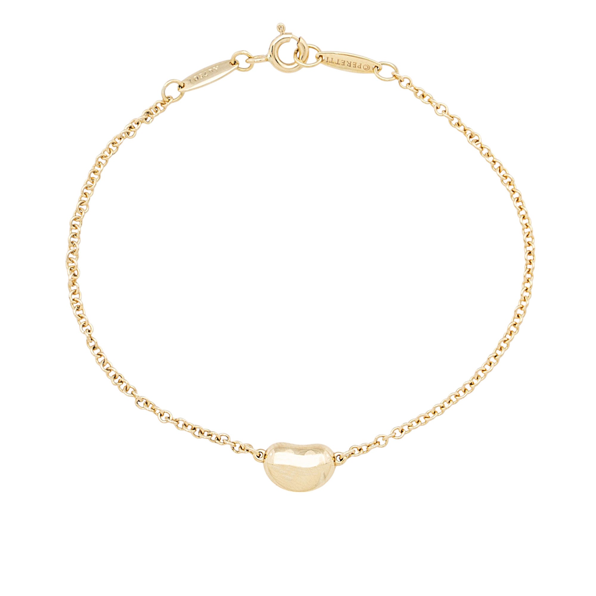 Tiffany & Co. Elsa Peretti 18k Gold Bean 9mm Bracelet
