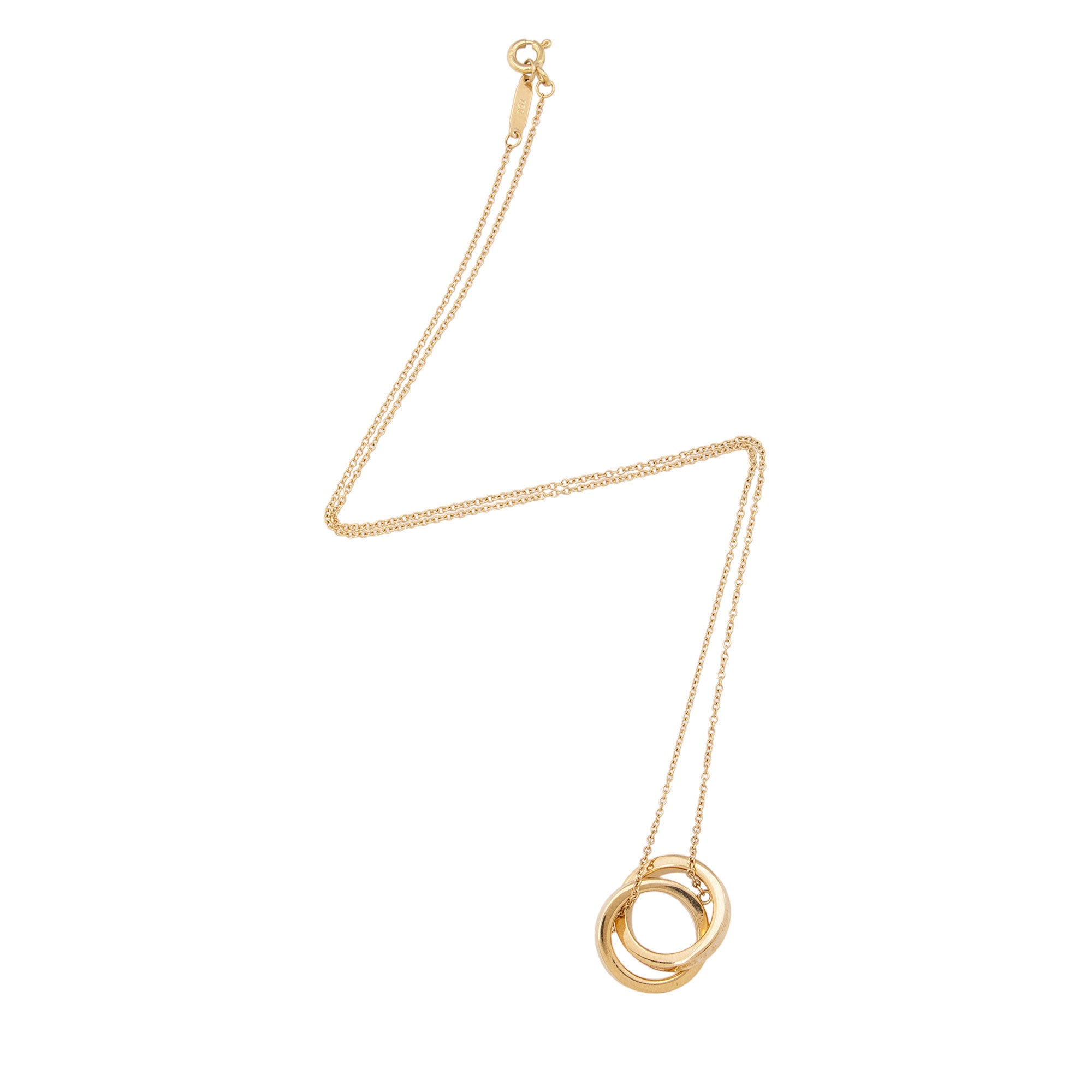 Tiffany & Co. 18k Gold 1837 Interlocking Circles Necklace (SHF-swkXsM)