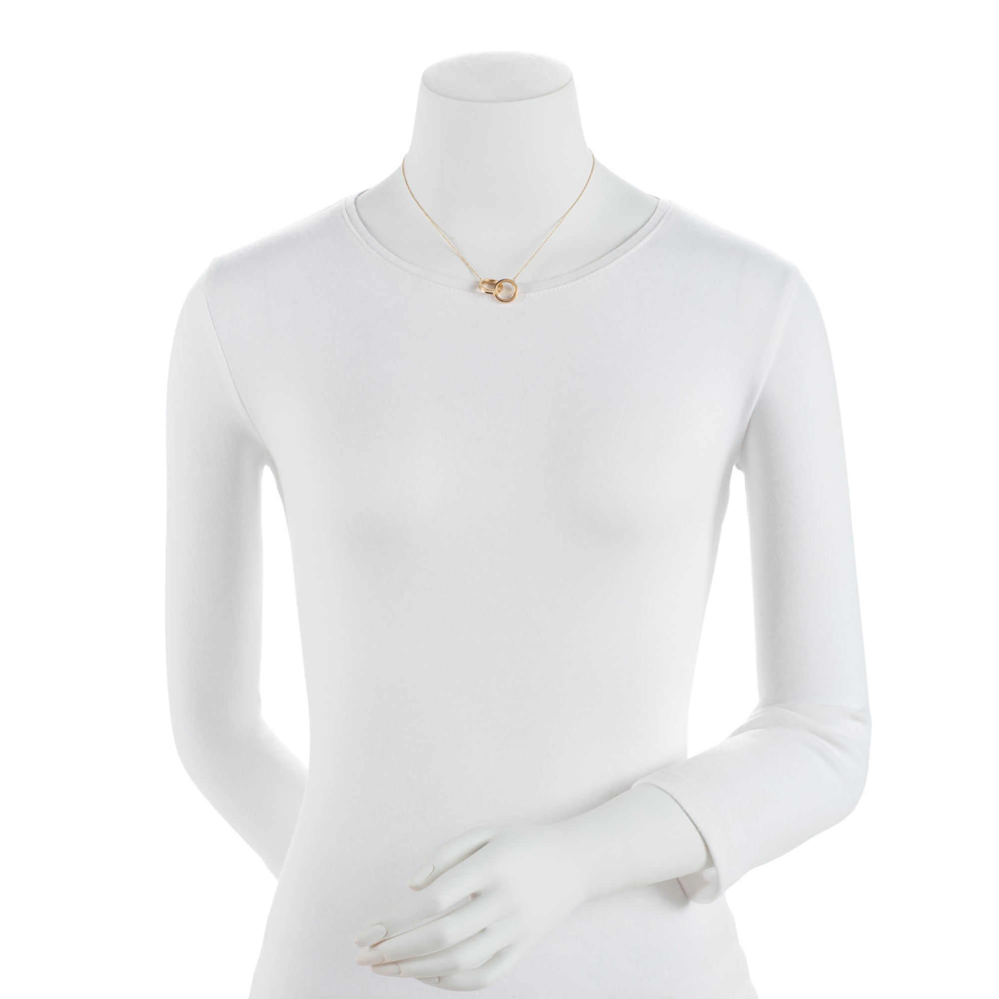 Tiffany & Co. 18k Gold 1837 Interlocking Circles Necklace (SHF-swkXsM)