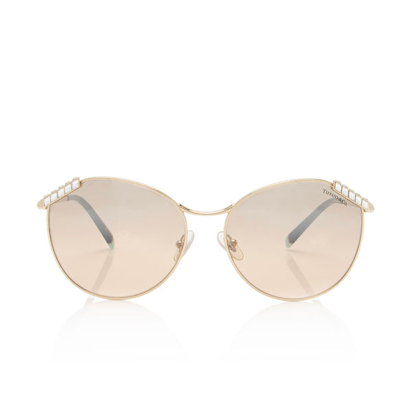 Tiffany & Co. Crystal Aviator Sunglasses (SHF-gWPkeX)