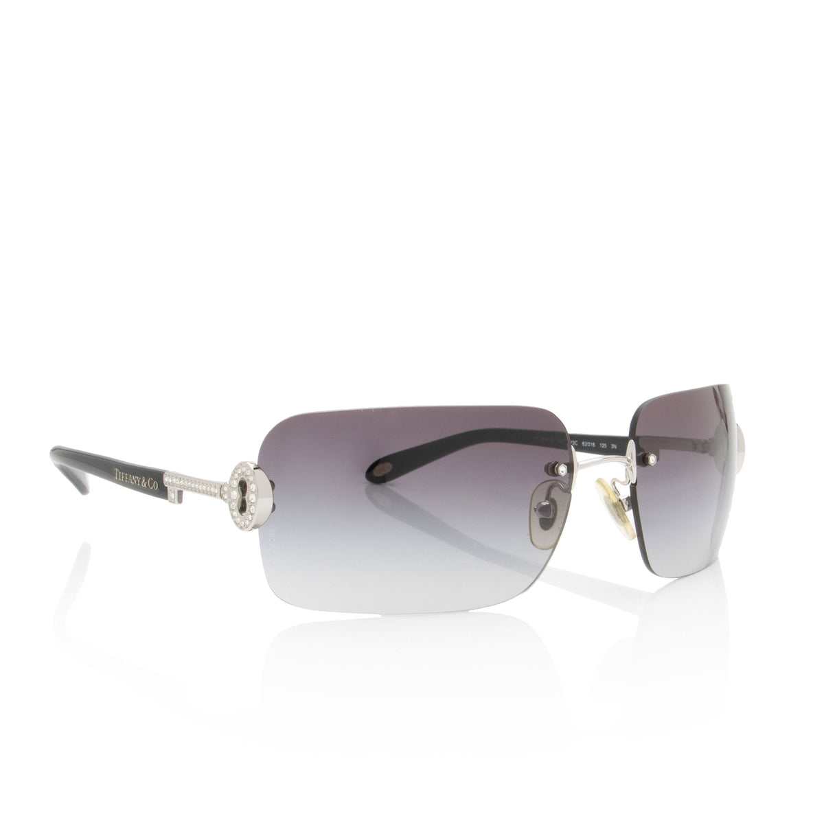 Tiffany & Co. Crystal Key Rimless Sunglasses