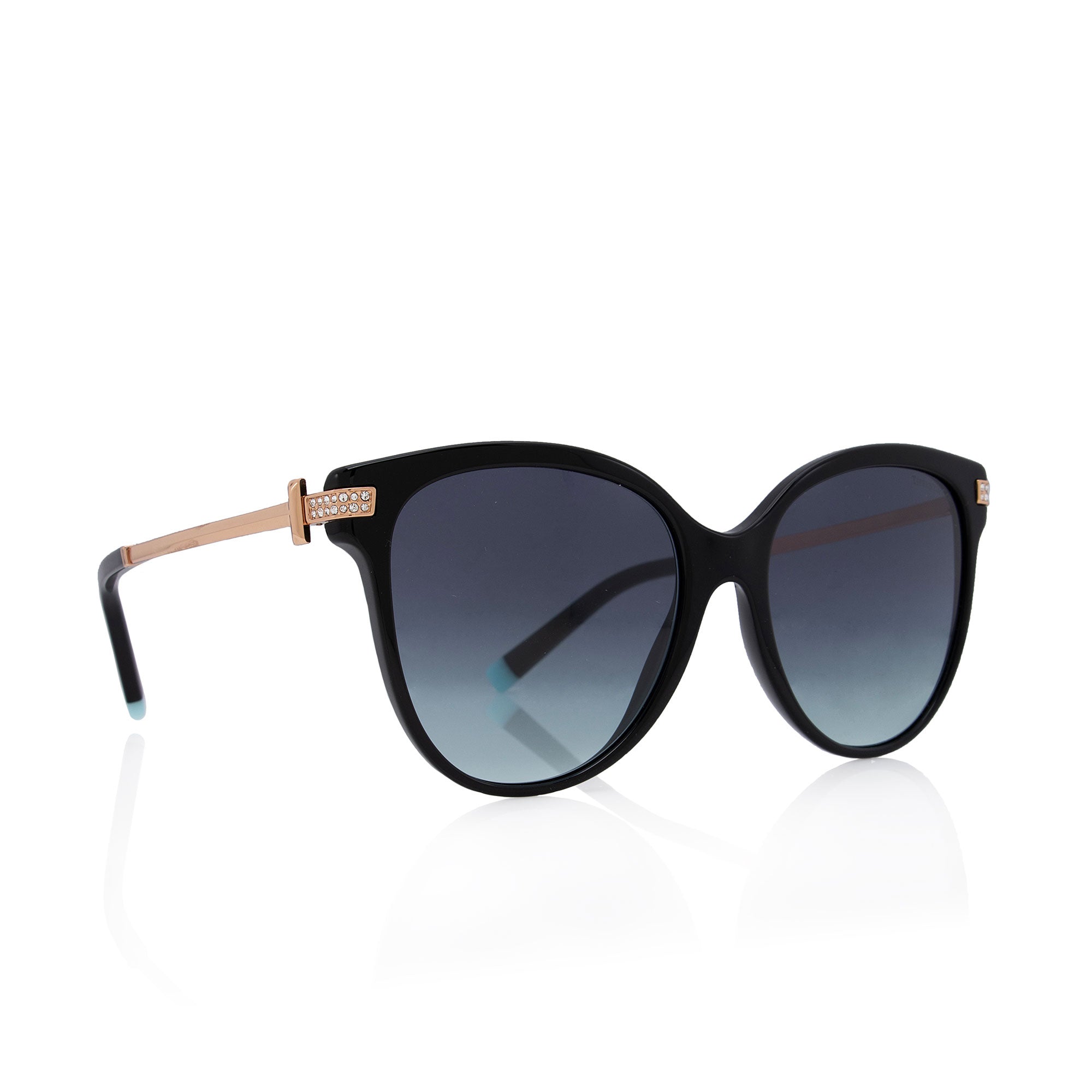 Tiffany & Co. Crystal Tiffany T Cat Eye Sunglasses (SHF-vGRZpV)