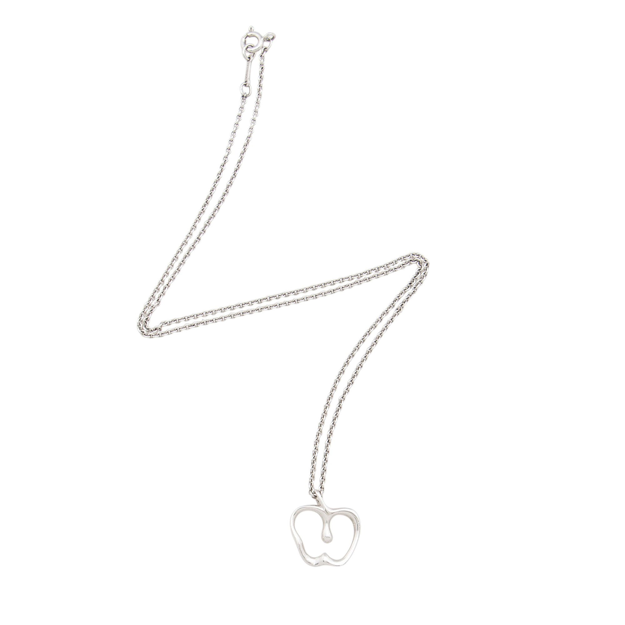 Tiffany & Co. Elsa Peretti Sterling Silver Apple Necklace
