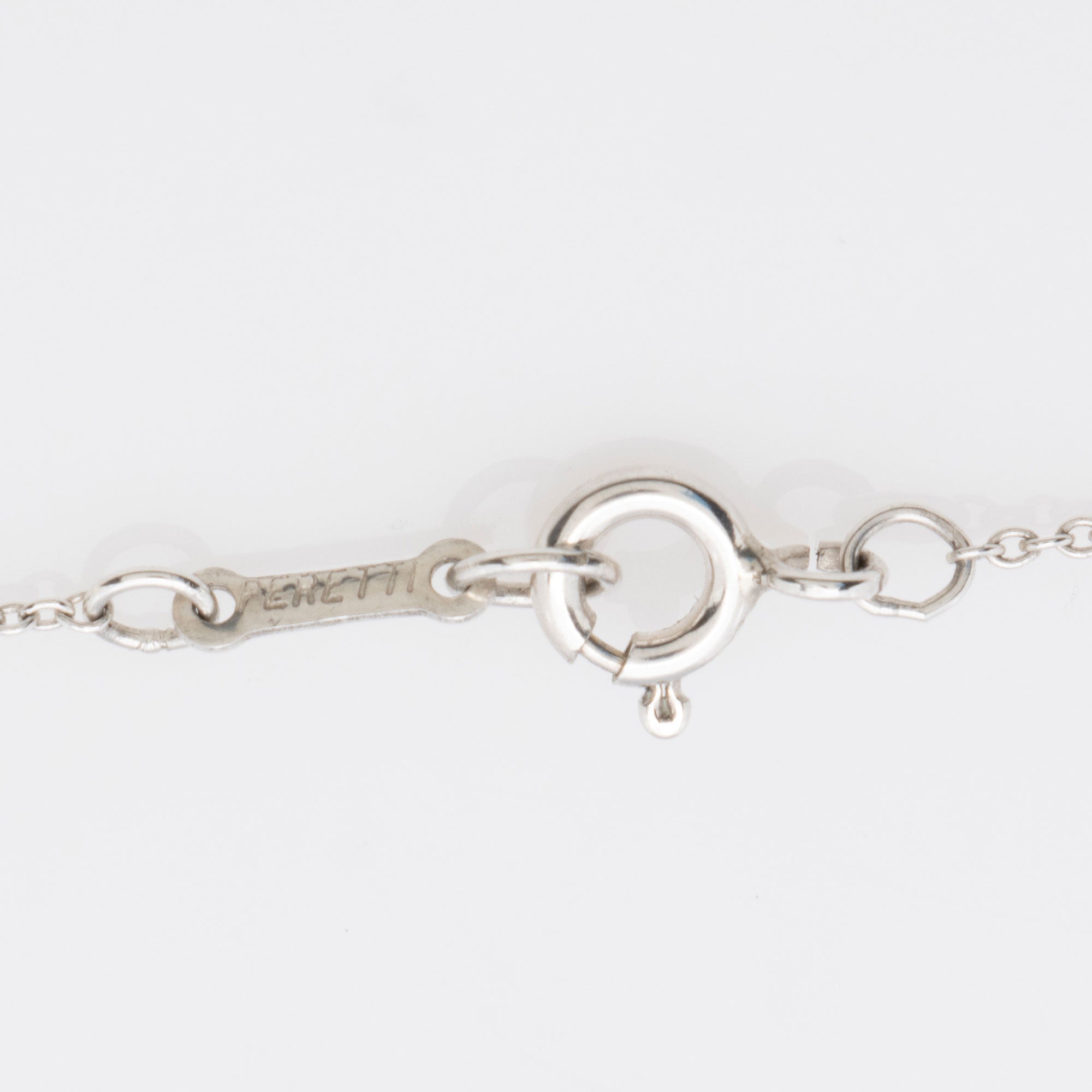 Tiffany & Co. Elsa Peretti Sterling Silver Bean 20mm Necklace