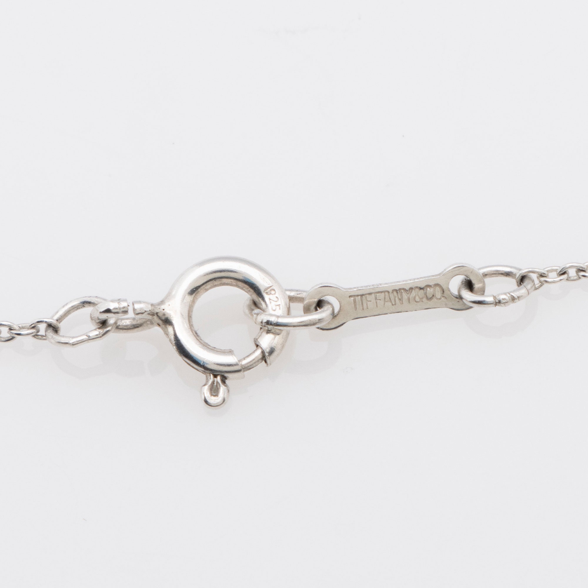 Tiffany & Co. Elsa Peretti Sterling Silver Bean 20mm Necklace