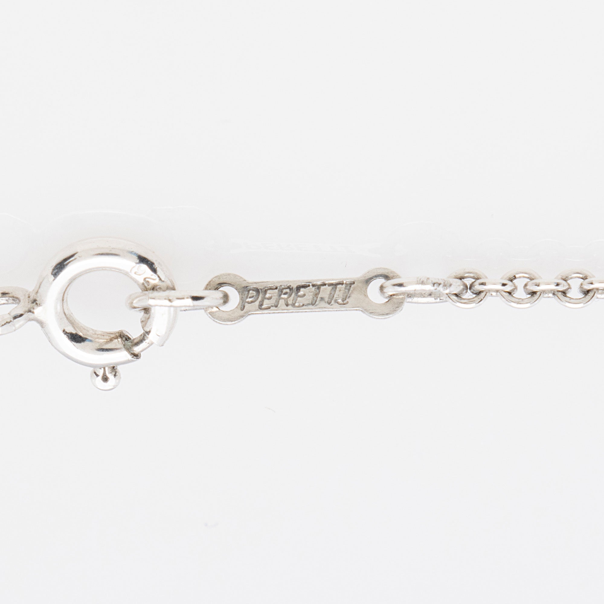 Tiffany & Co. Elsa Peretti Sterling Silver Bean 25mm Necklace