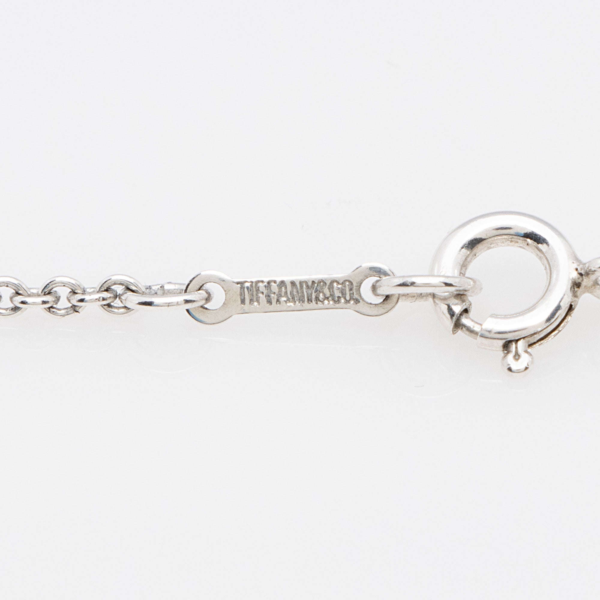 Tiffany & Co. Elsa Peretti Sterling Silver Bean 25mm Necklace