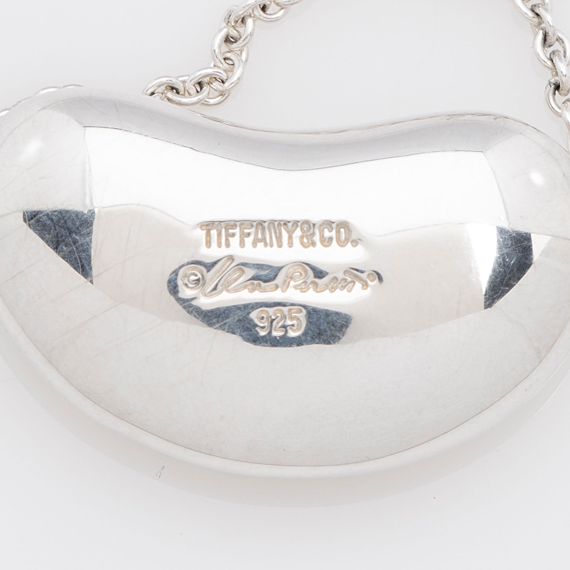 Tiffany & Co. Elsa Peretti Sterling Silver Bean 25mm Necklace