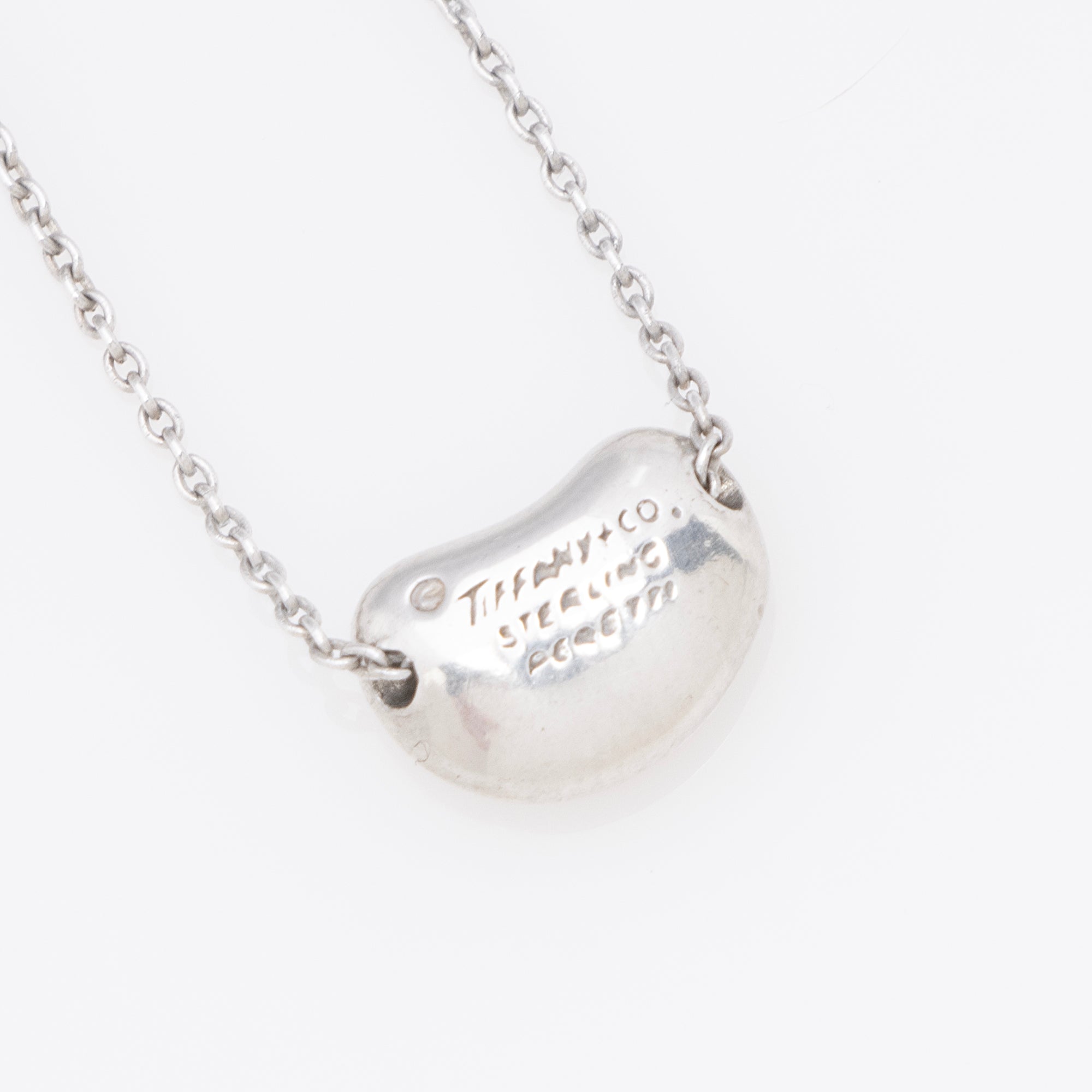 Tiffany & Co. Elsa Peretti Sterling Silver Bean 9mm Necklace