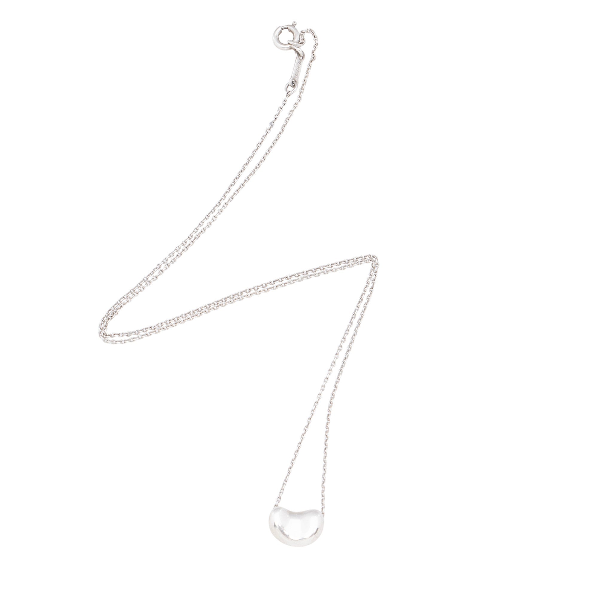 Tiffany & Co. Elsa Peretti Sterling Silver Bean 9mm Necklace