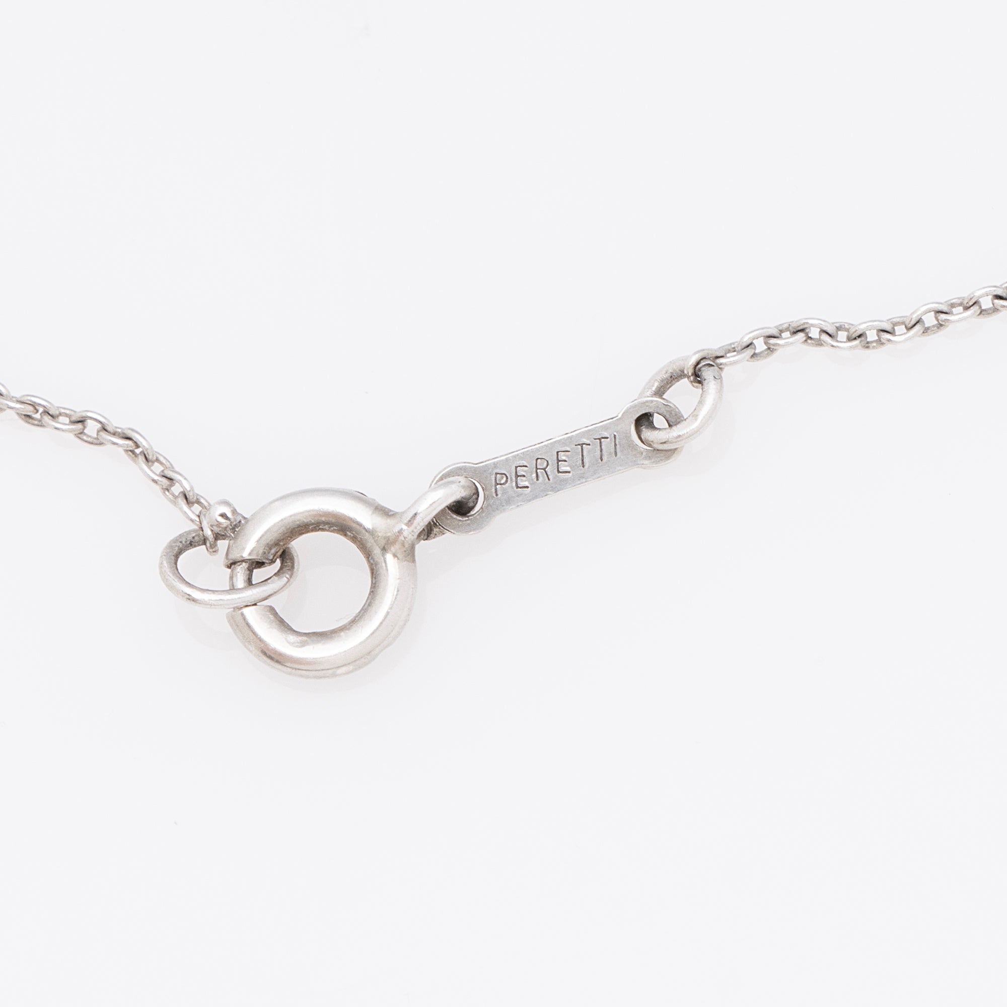Tiffany & Co. Elsa Peretti Sterling Silver Bean 9mm Necklace