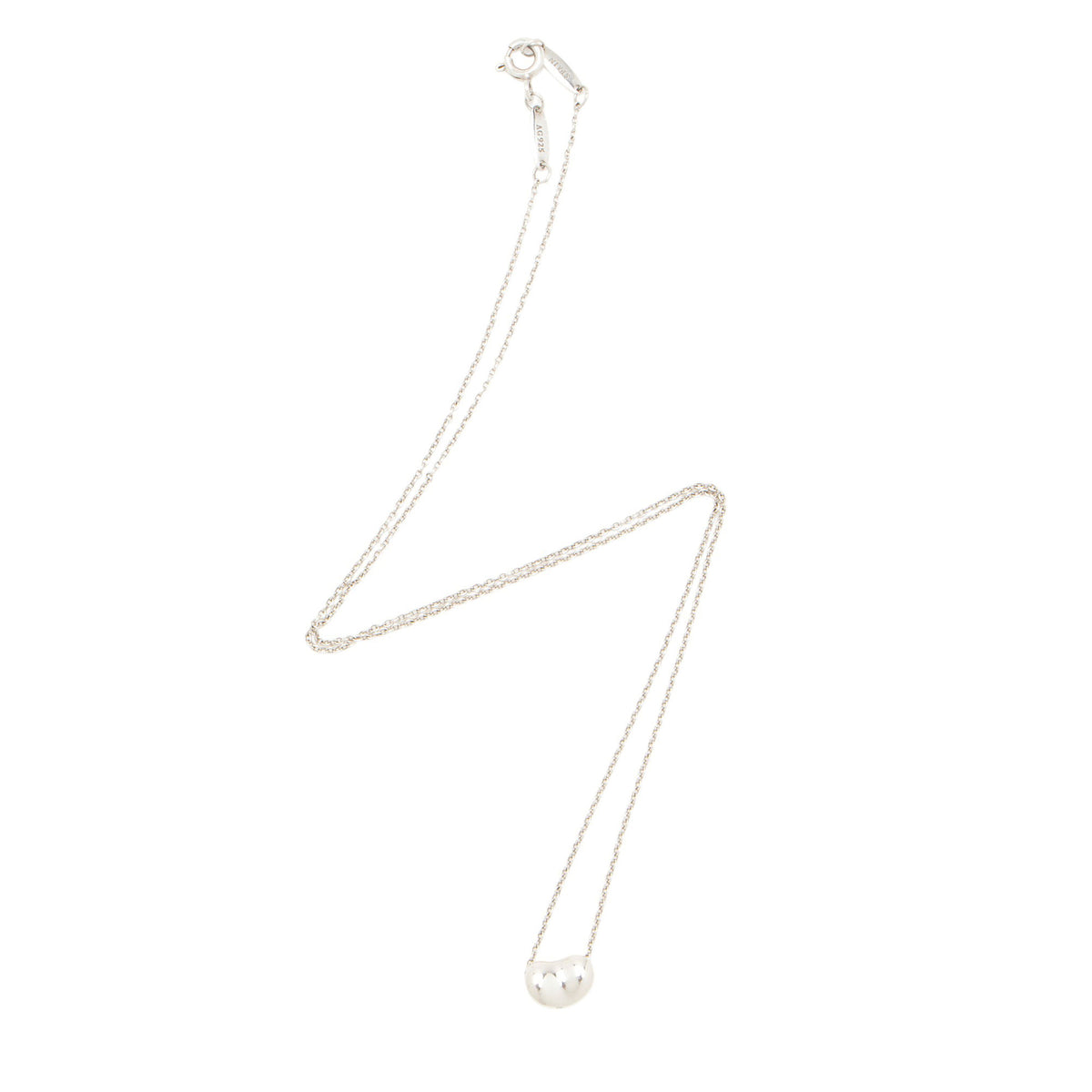 Tiffany & Co. Elsa Peretti Sterling Silver Bean 9mm Necklace
