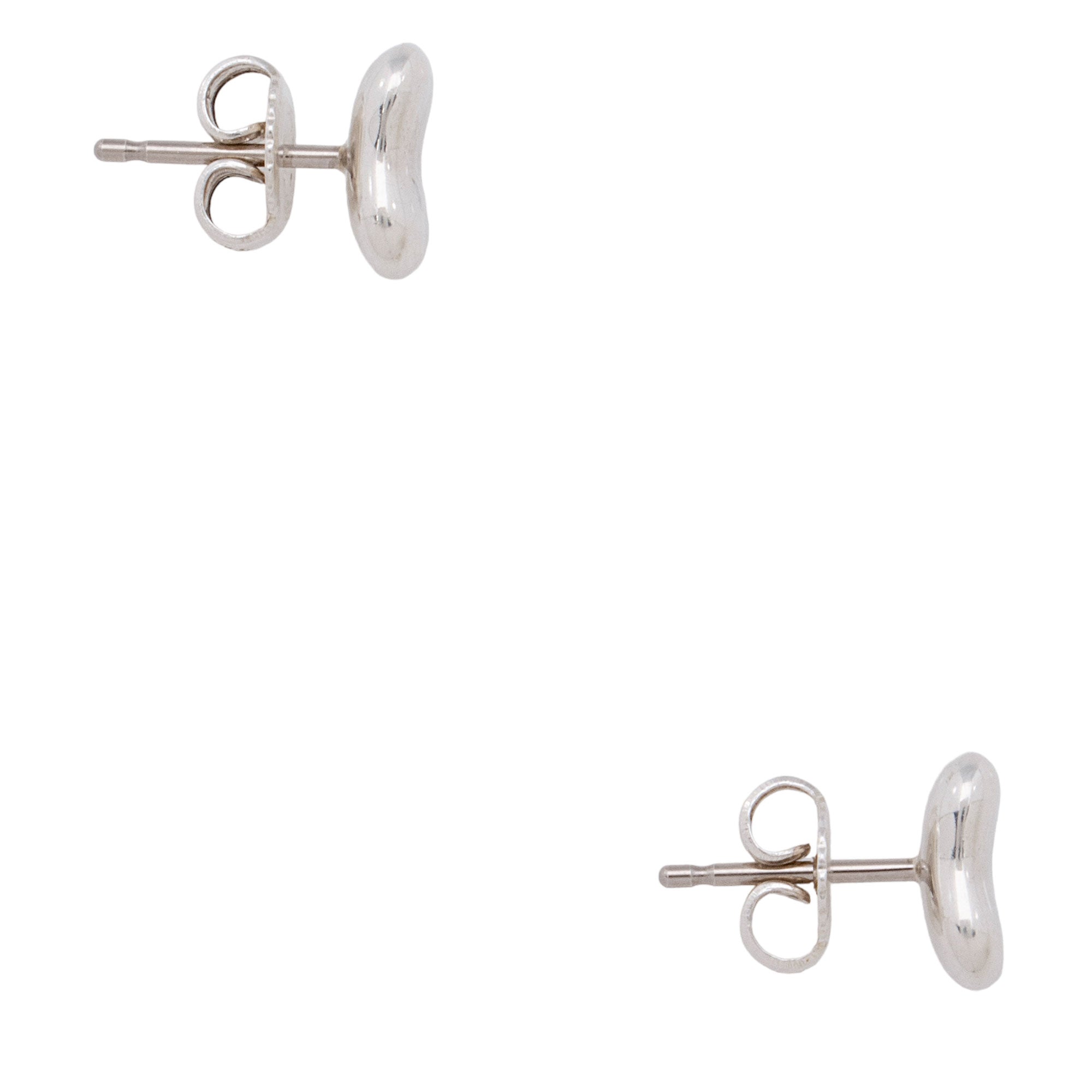 Tiffany & Co. Elsa Peretti Sterling Silver Bean Stud Earrings (SHF-aYUG6u)