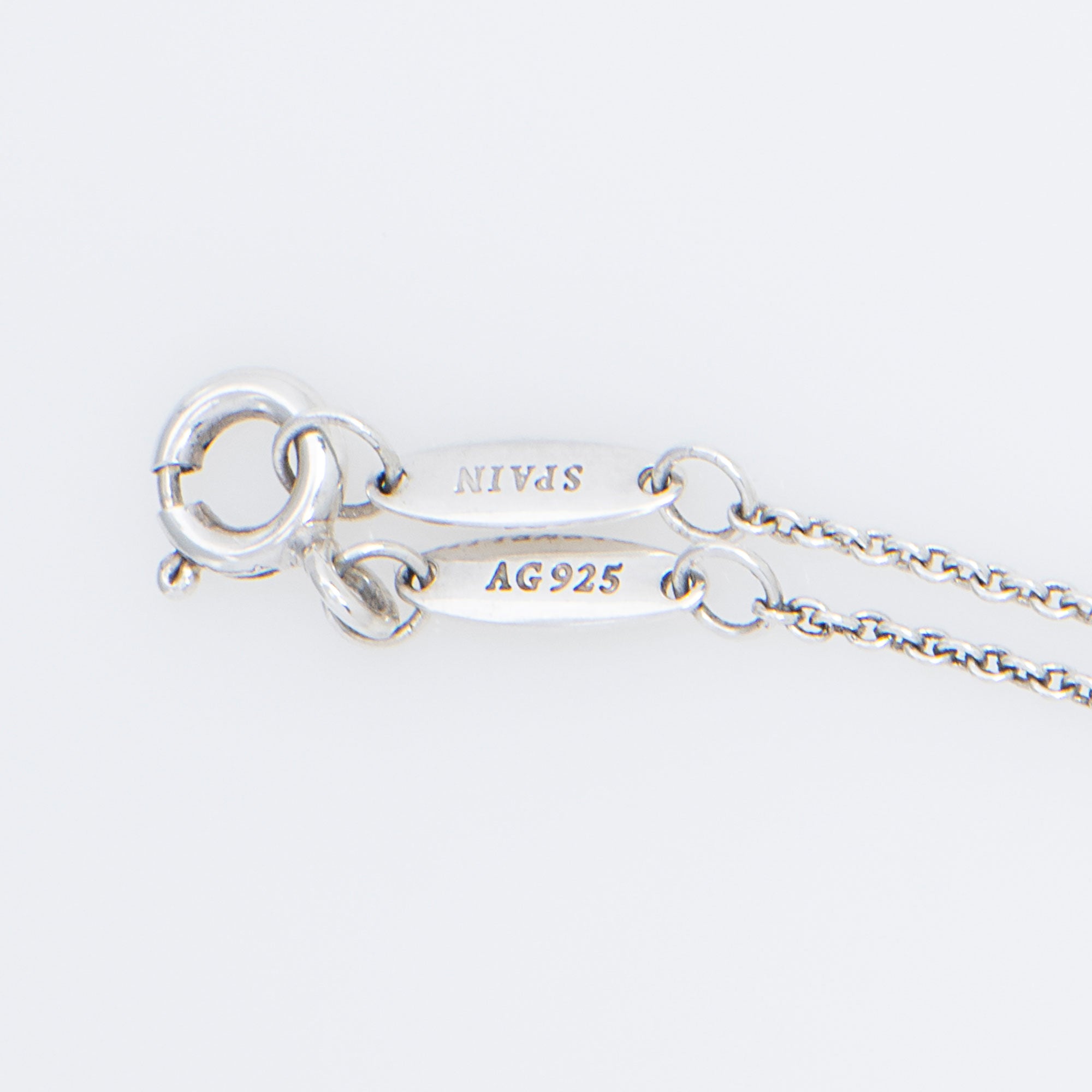 Tiffany & Co. Elsa Peretti Sterling Silver Diamonds By The Yard Single Diamond Necklace