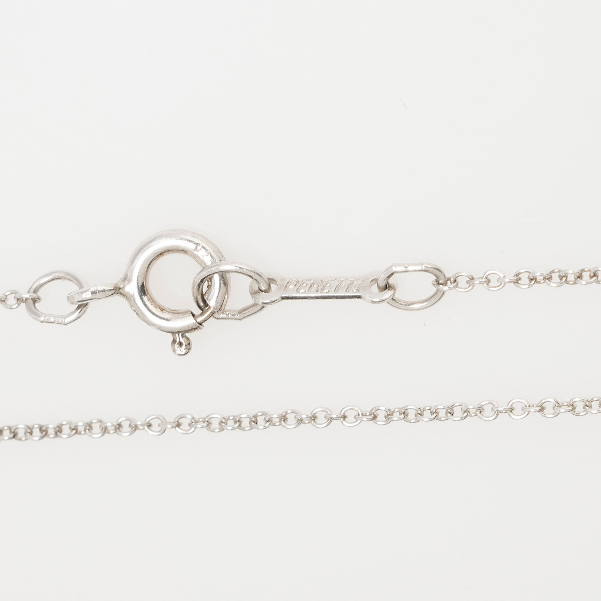 Tiffany & Co. Elsa Peretti Sterling Silver Double Loop Necklace