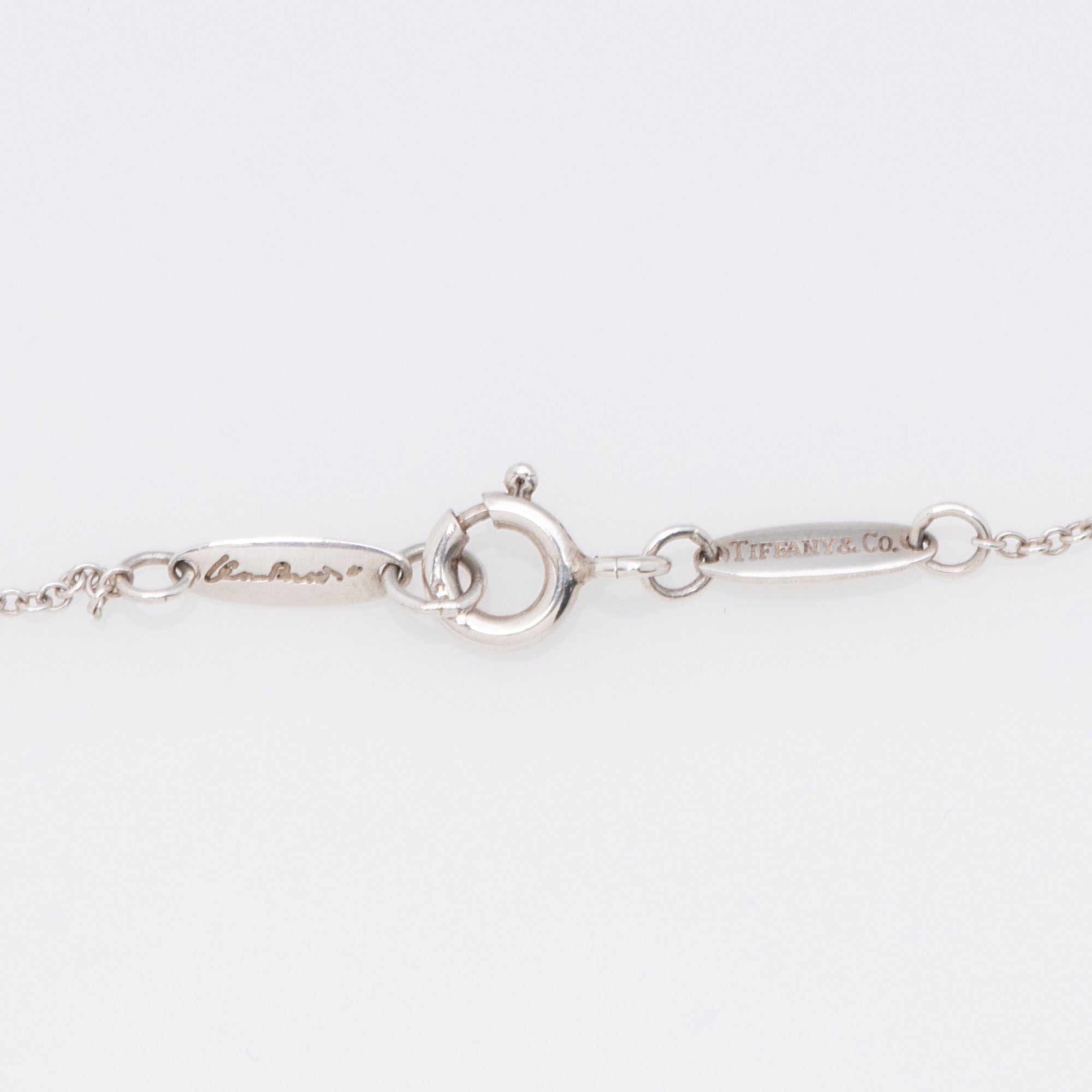 Tiffany & Co. Elsa Peretti Sterling Silver Double Loop Necklace