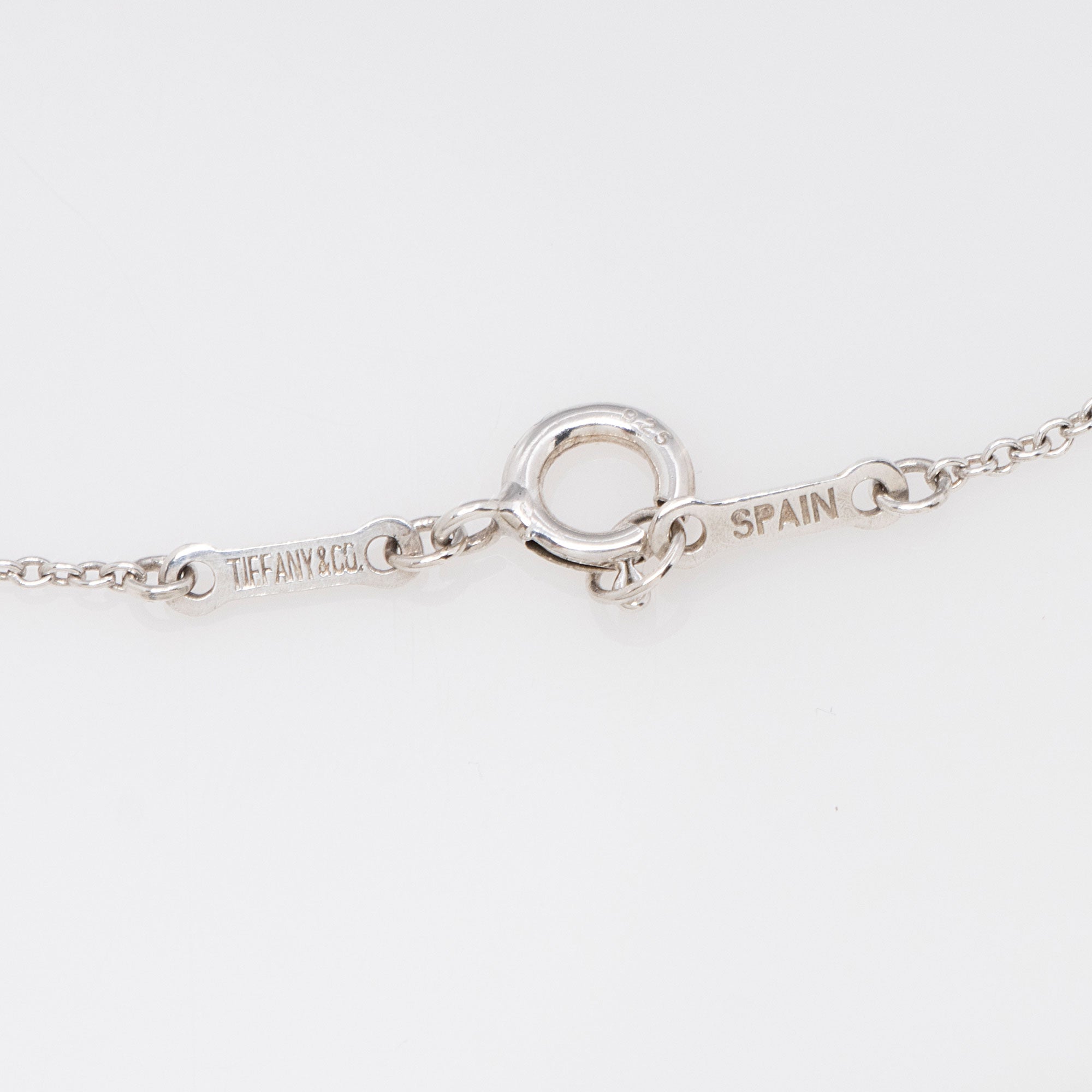 Tiffany & Co. Elsa Peretti Sterling Silver Full Heart Necklace
