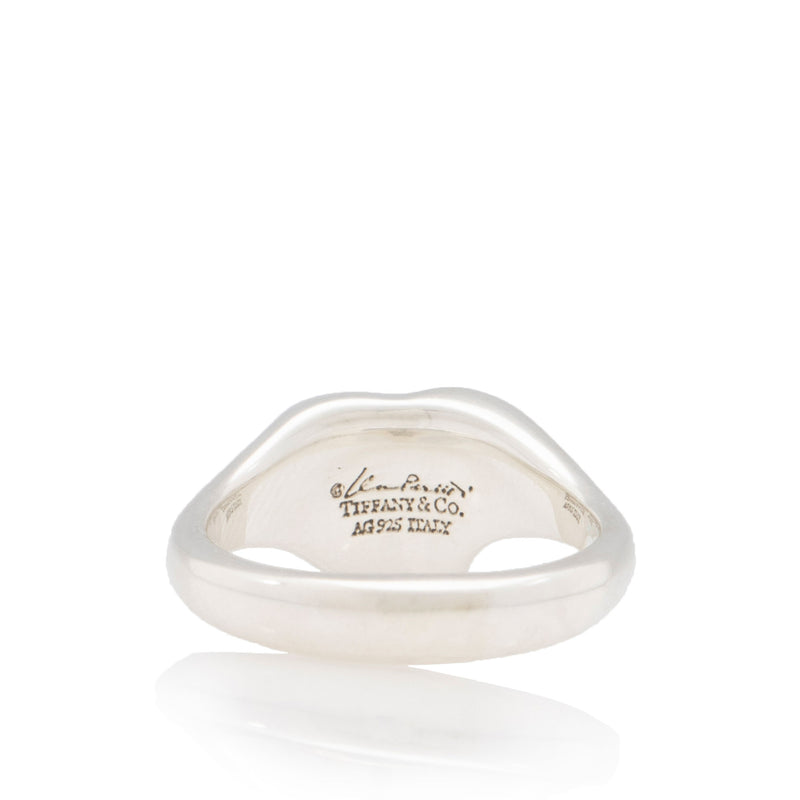 Tiffany & Co. Elsa Peretti Sterling Silver Full Heart Ring - Size 6 1/2 (SHF-QXvS3U)