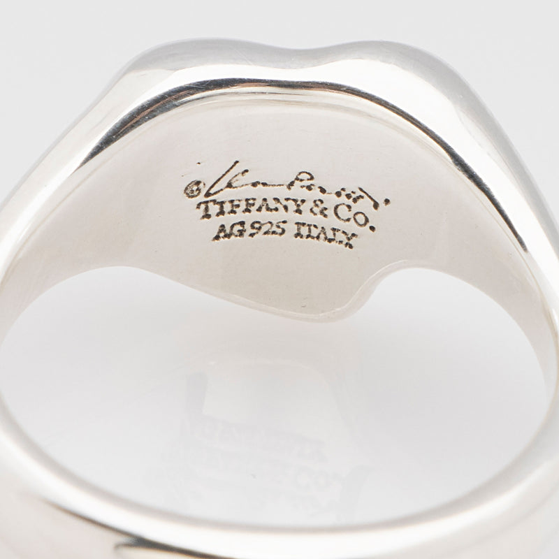 Tiffany & Co. Elsa Peretti Sterling Silver Full Heart Ring - Size 6 1/2 (SHF-QXvS3U)