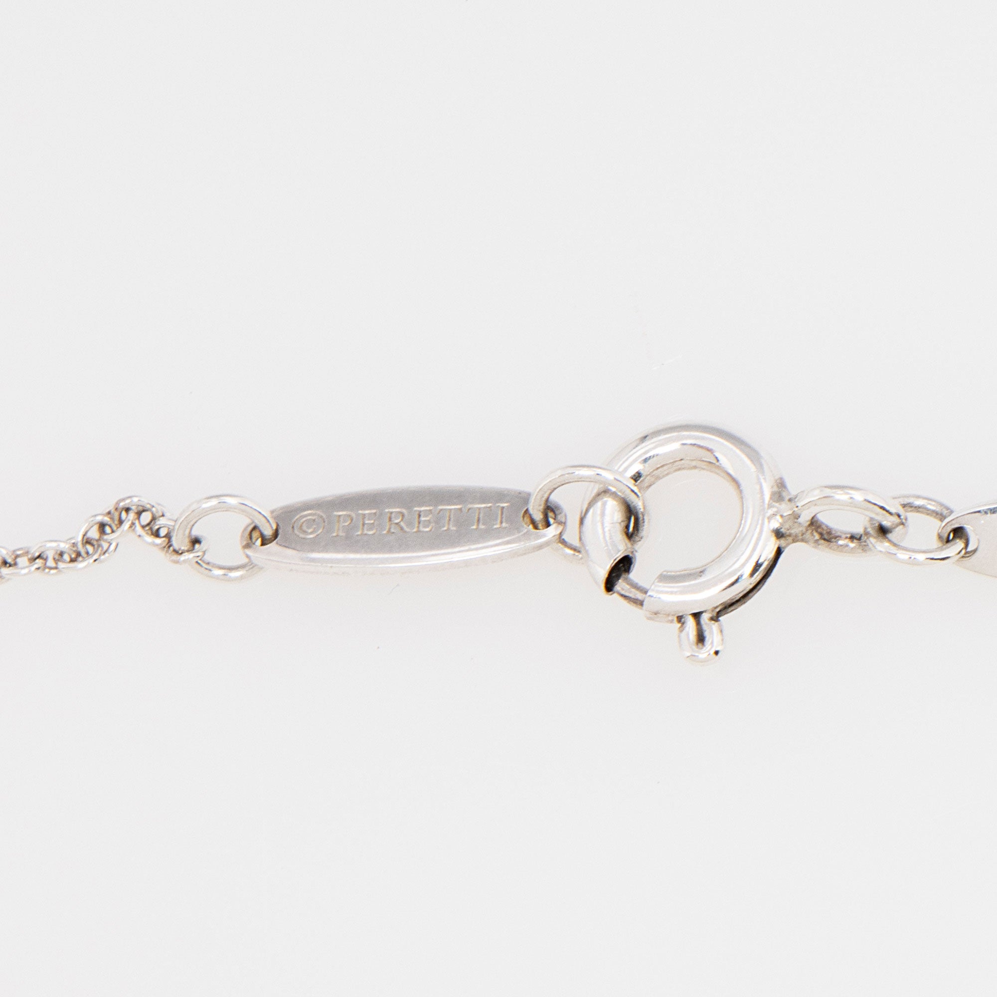 Tiffany & Co. Elsa Peretti Sterling Silver Open Heart 11mm Mini Necklace (SHF-JdTGbj)