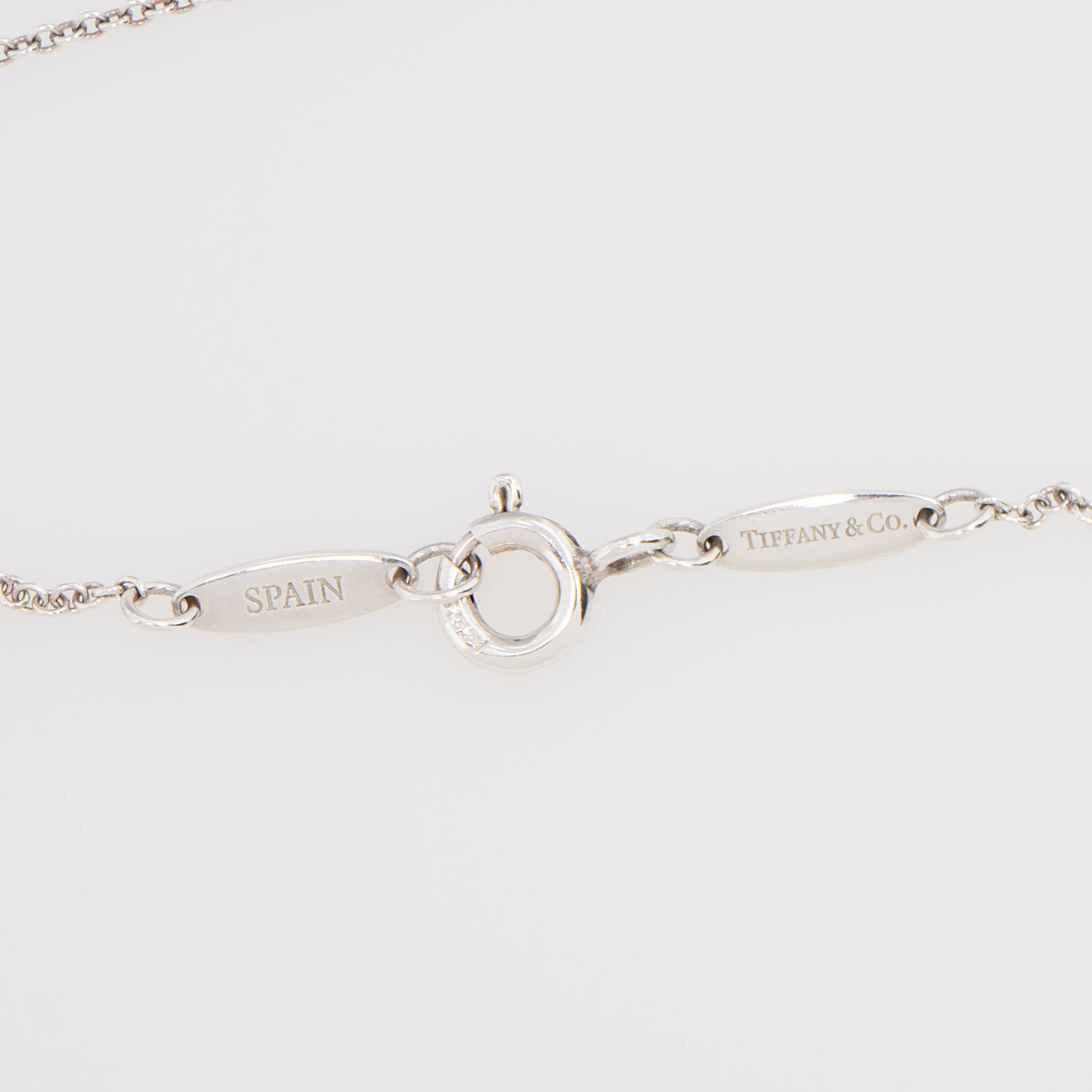 Tiffany & Co. Elsa Peretti Sterling Silver Open Heart 11mm Mini Necklace (SHF-JdTGbj)