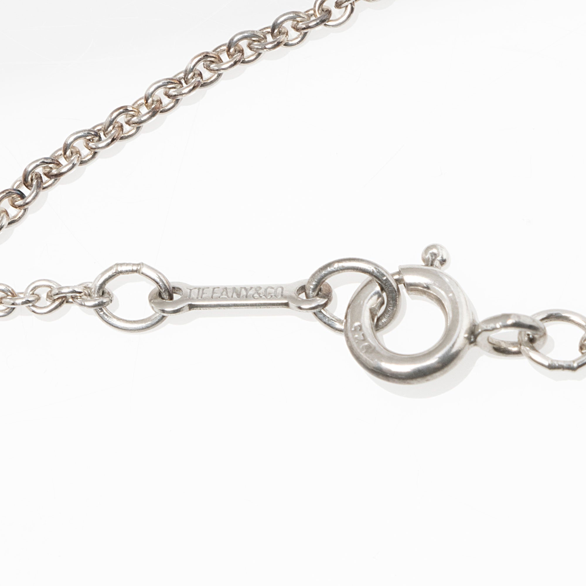 Tiffany & Co. Elsa Peretti Sterling Silver Open Heart 22mm Necklace