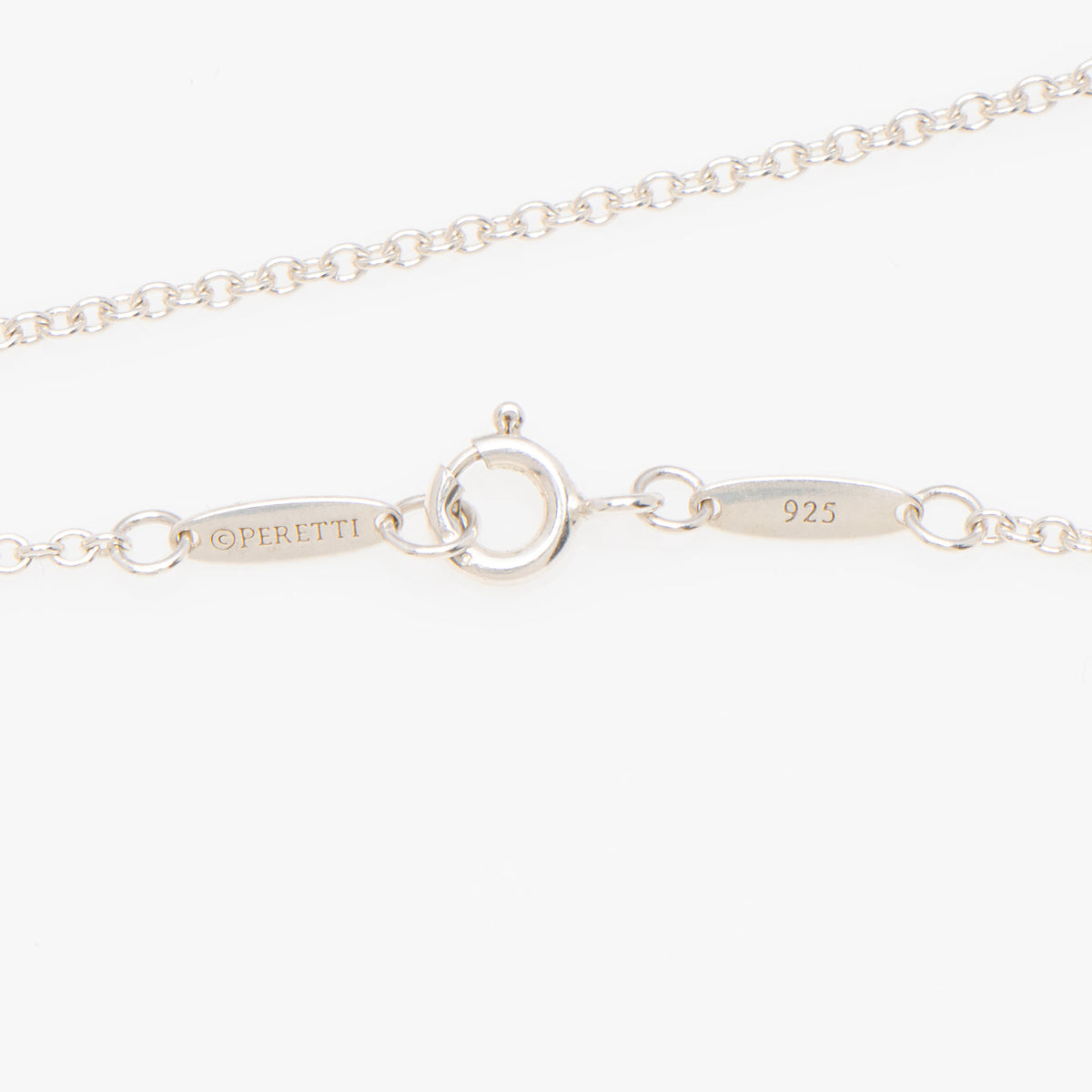 Tiffany & Co. Elsa Peretti Sterling Silver Open Heart 22mm Necklace