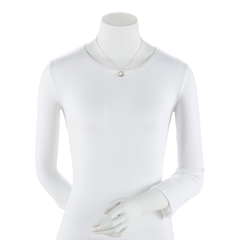 Tiffany & Co. Elsa Peretti Sterling Silver Open Heart Mini Necklace (SHF-xMdBpf)