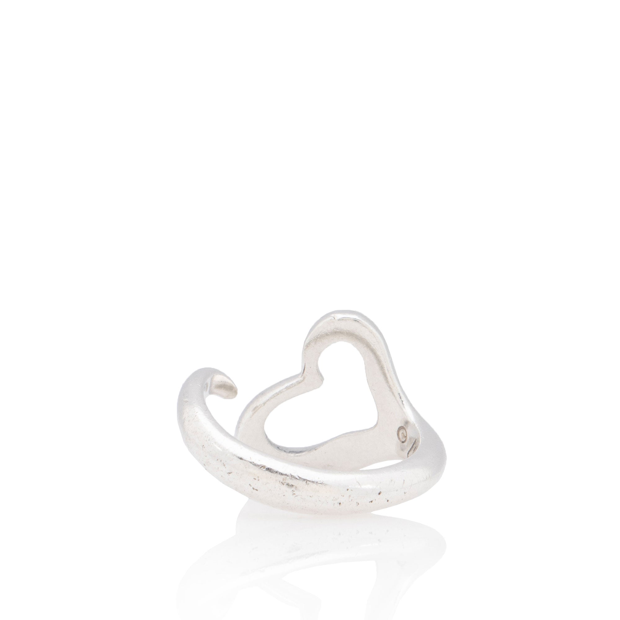 Tiffany & Co. Elsa Peretti Sterling Silver Open Heart Ring - Size 5