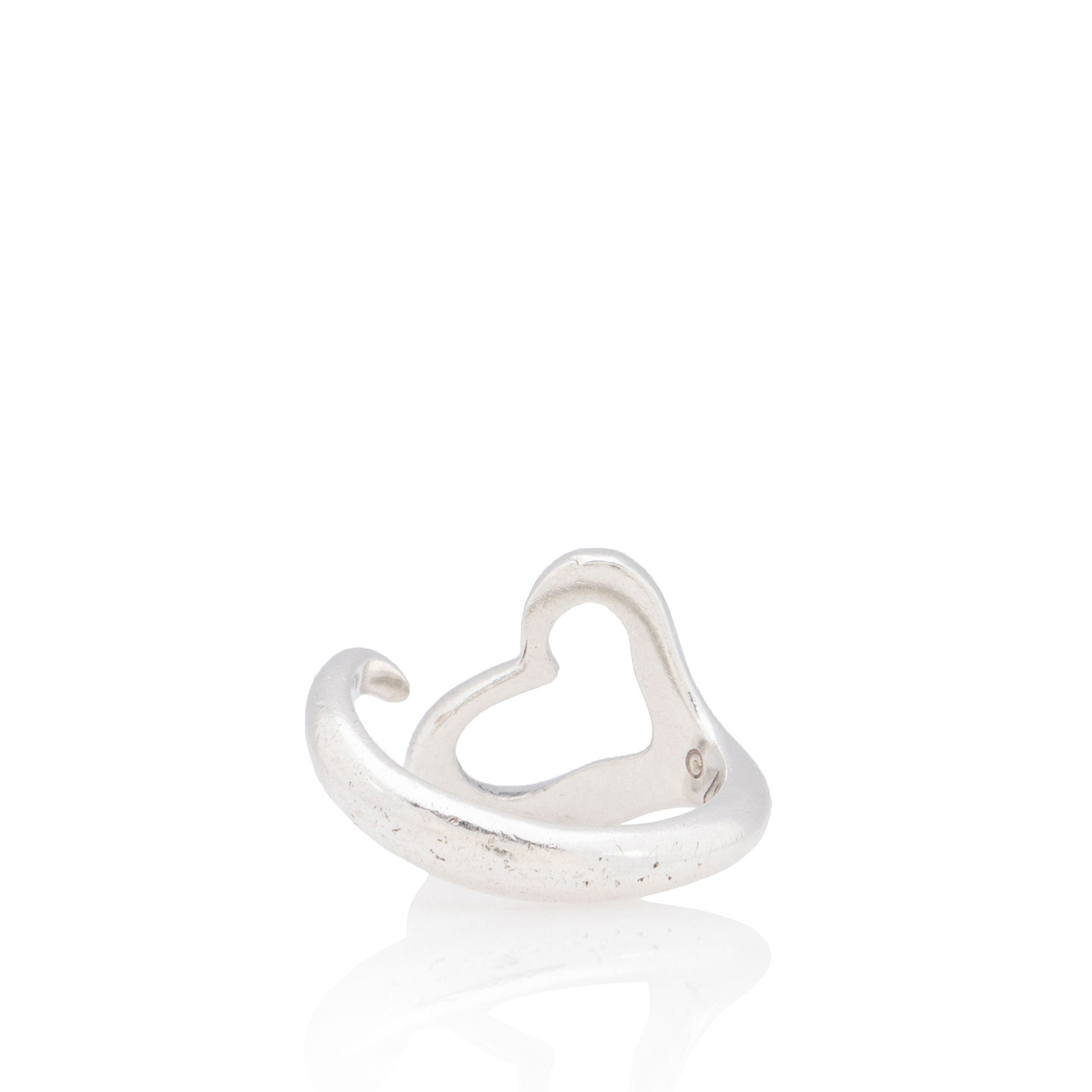 Tiffany & Co. Elsa Peretti Sterling Silver Open Heart Ring - Size 6 (SHF-3Cb1Op)