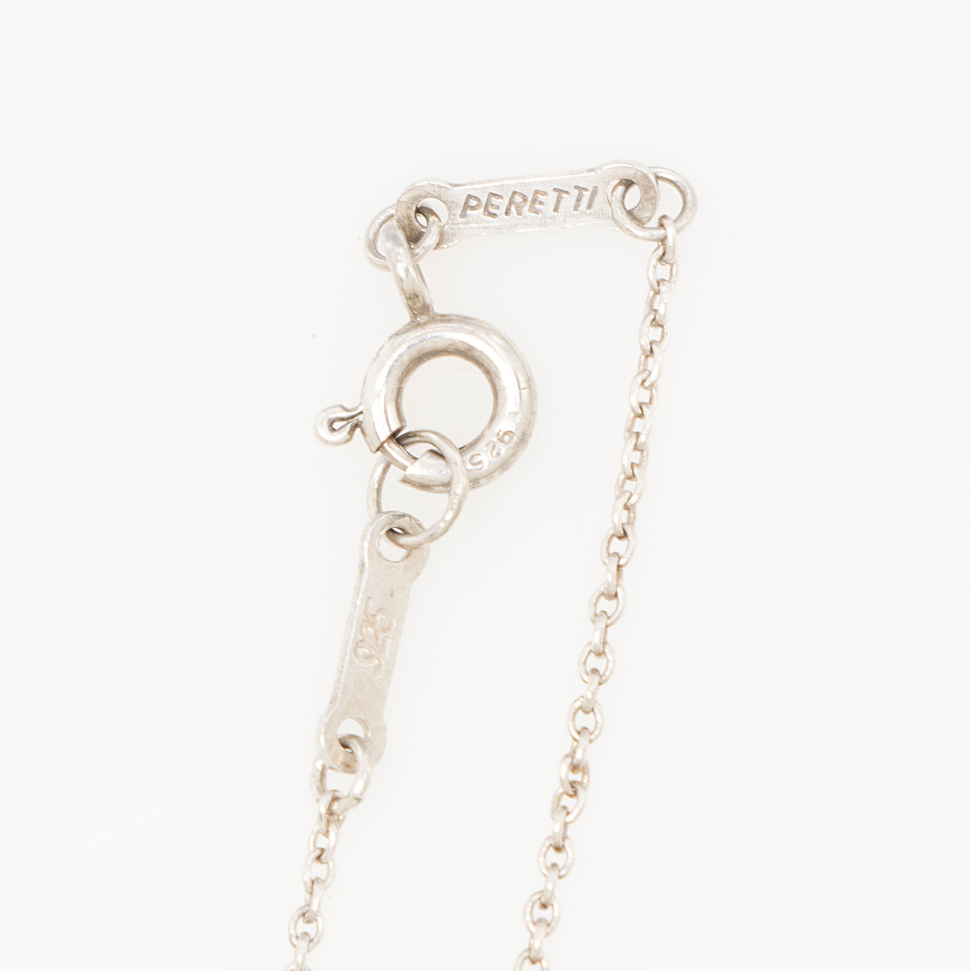 Tiffany & Co. Elsa Peretti Sterling Silver Open Teardrop Necklace