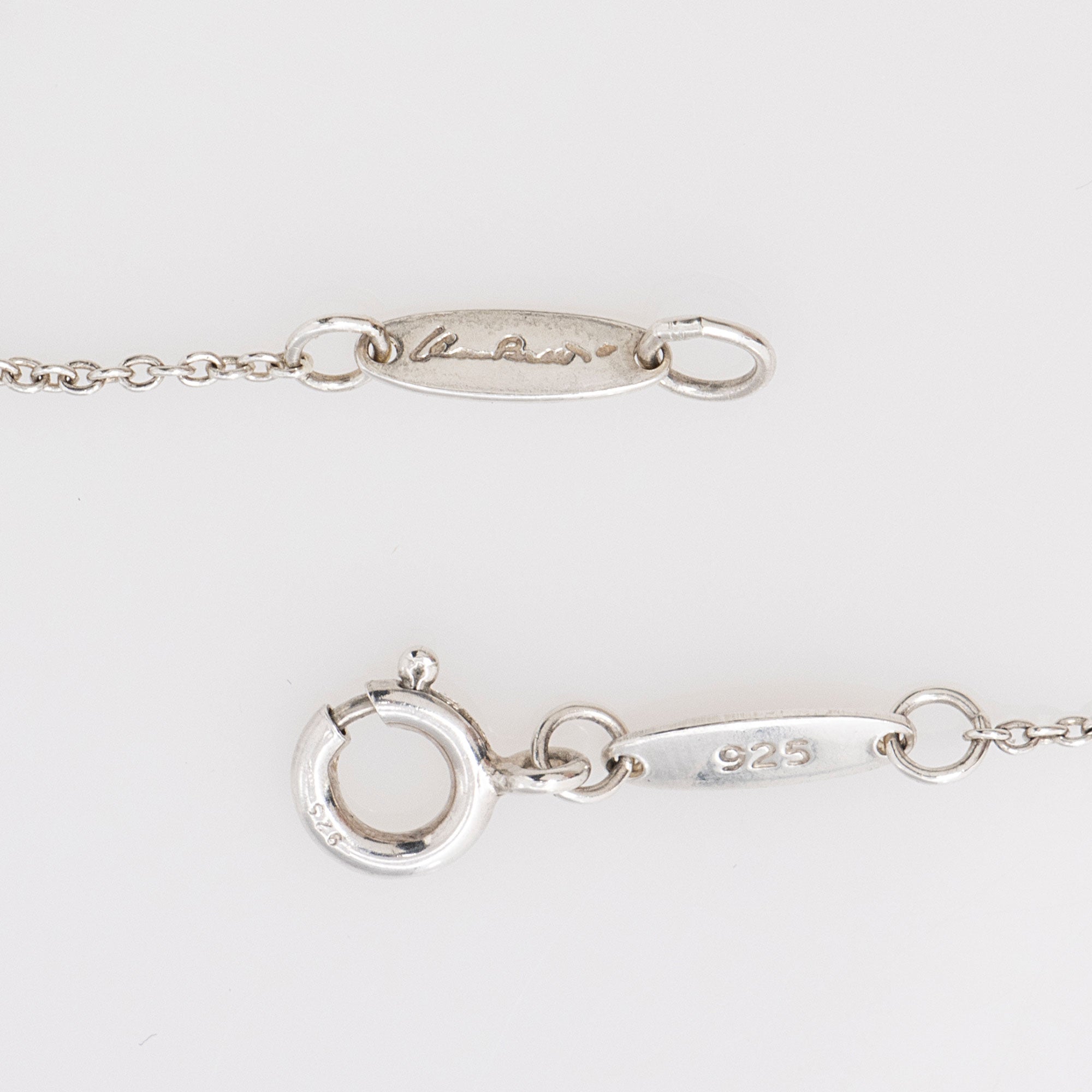 Tiffany & Co. Elsa Peretti Sterling Silver Teardrop 12mm Necklace