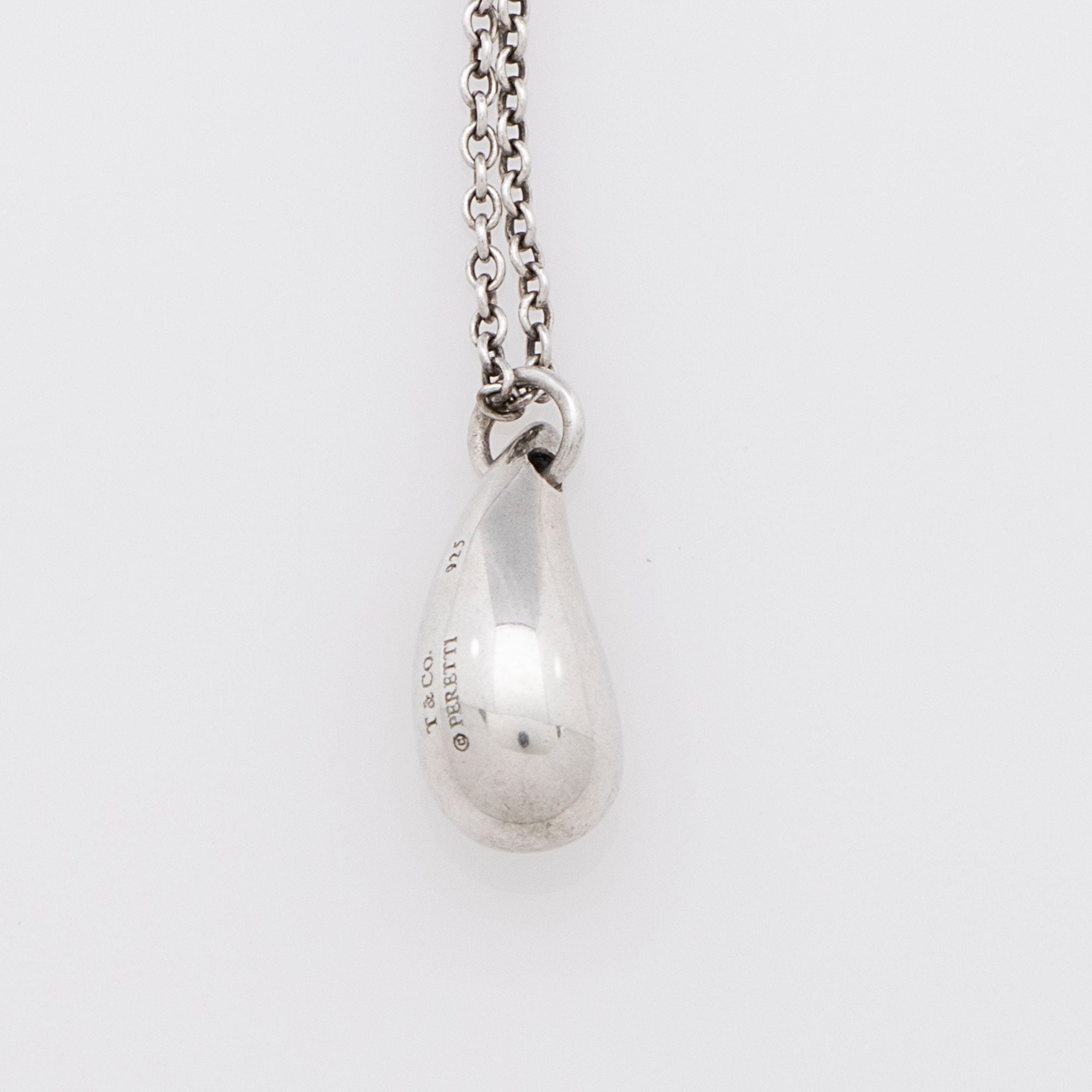 Tiffany & Co. Elsa Peretti Sterling Silver Teardrop Necklace