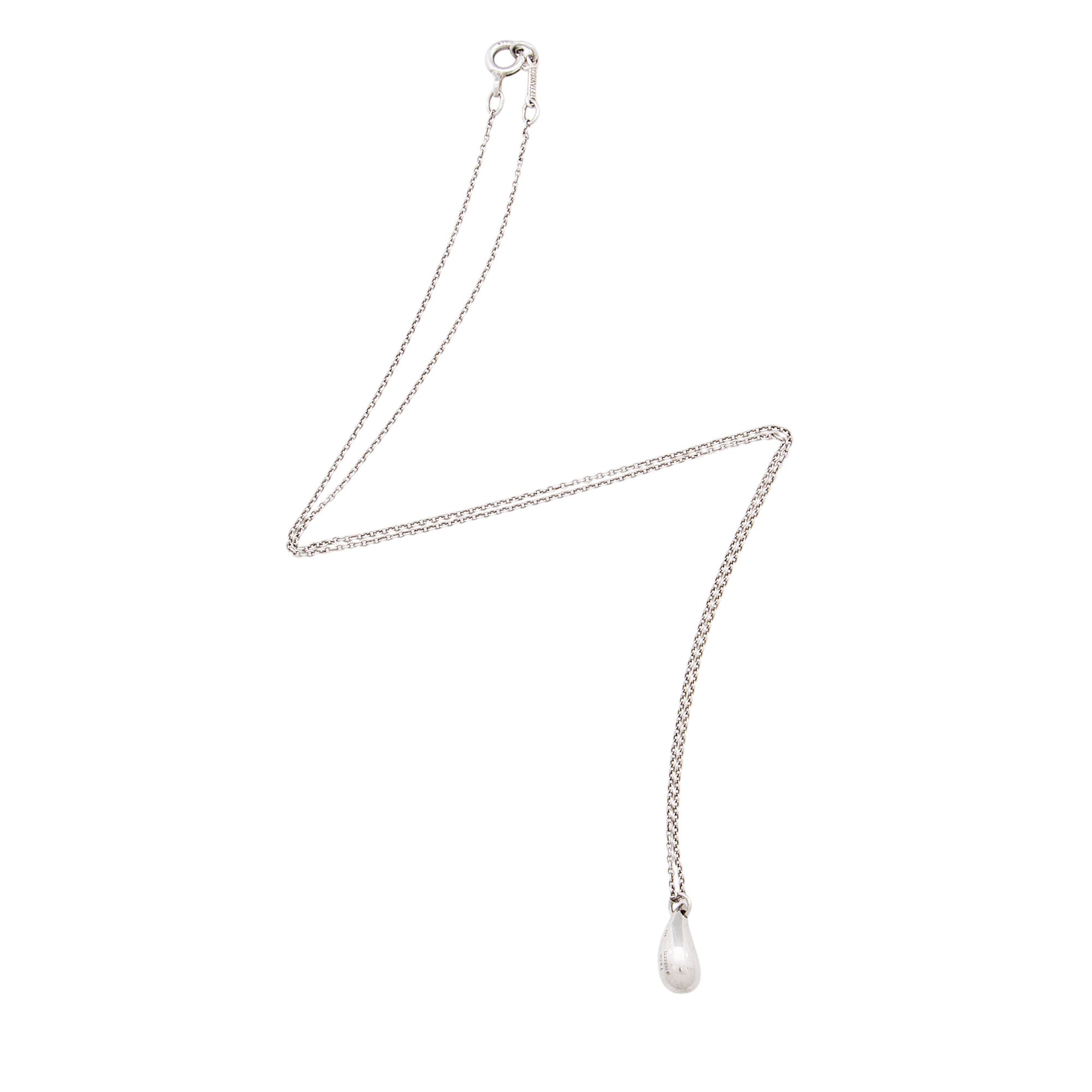 Tiffany & Co. Elsa Peretti Sterling Silver Teardrop Necklace
