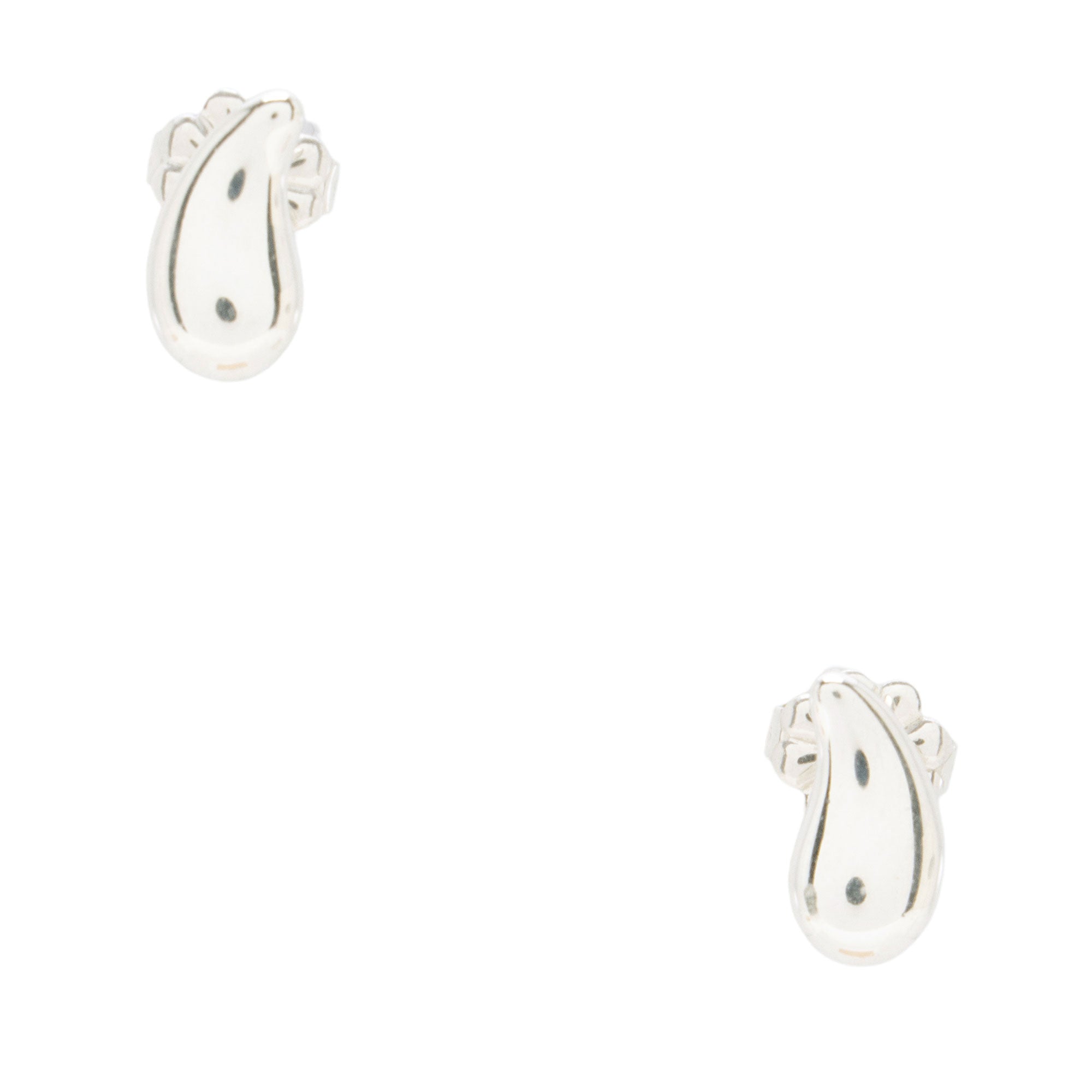Tiffany & Co. Elsa Peretti Sterling Silver Teardrop Stud Earrings (SHF-kVhXA3)