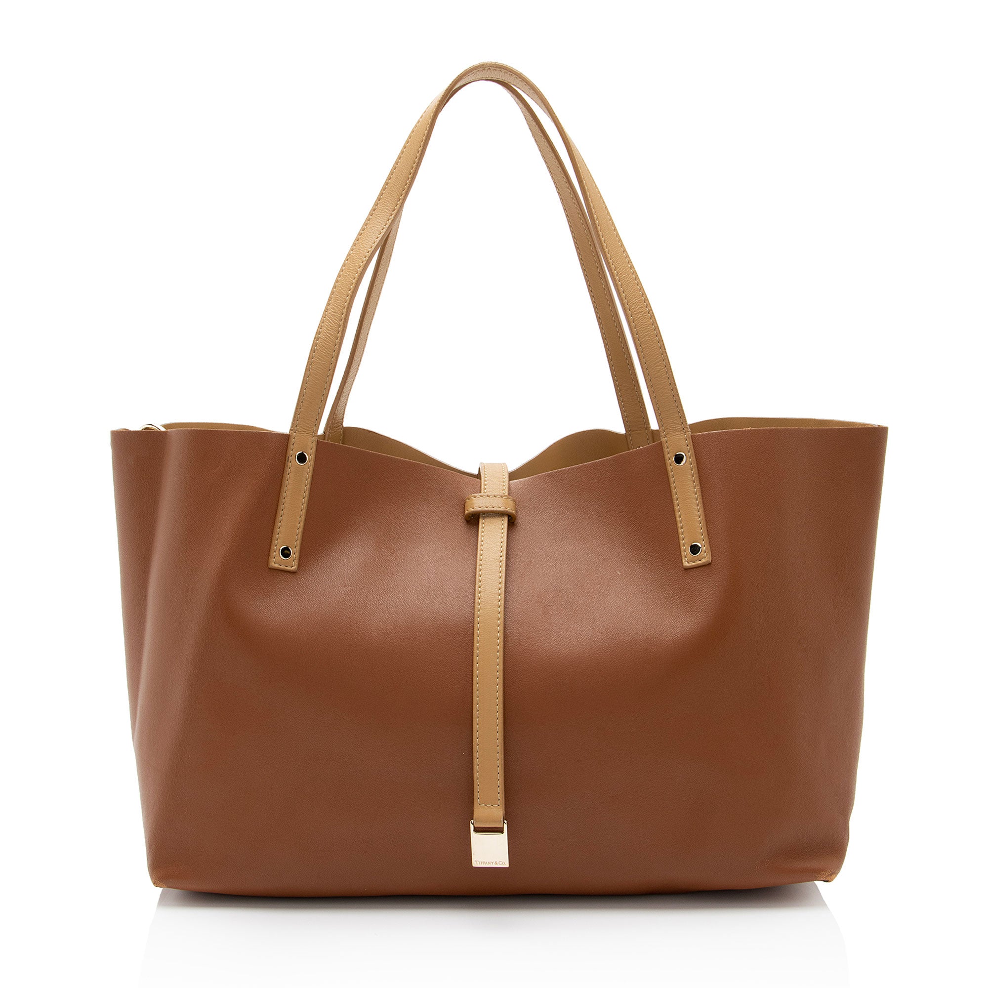 Tiffany & Co. Leather Reversible Tote (SHF-E5jZnq)