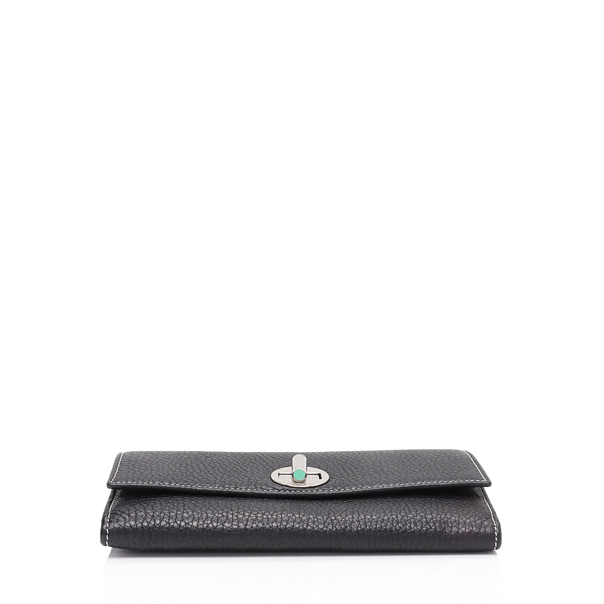 Tiffany & Co. Leather Turnlock Wallet on Chain Bag (SHF-kkN8kO)