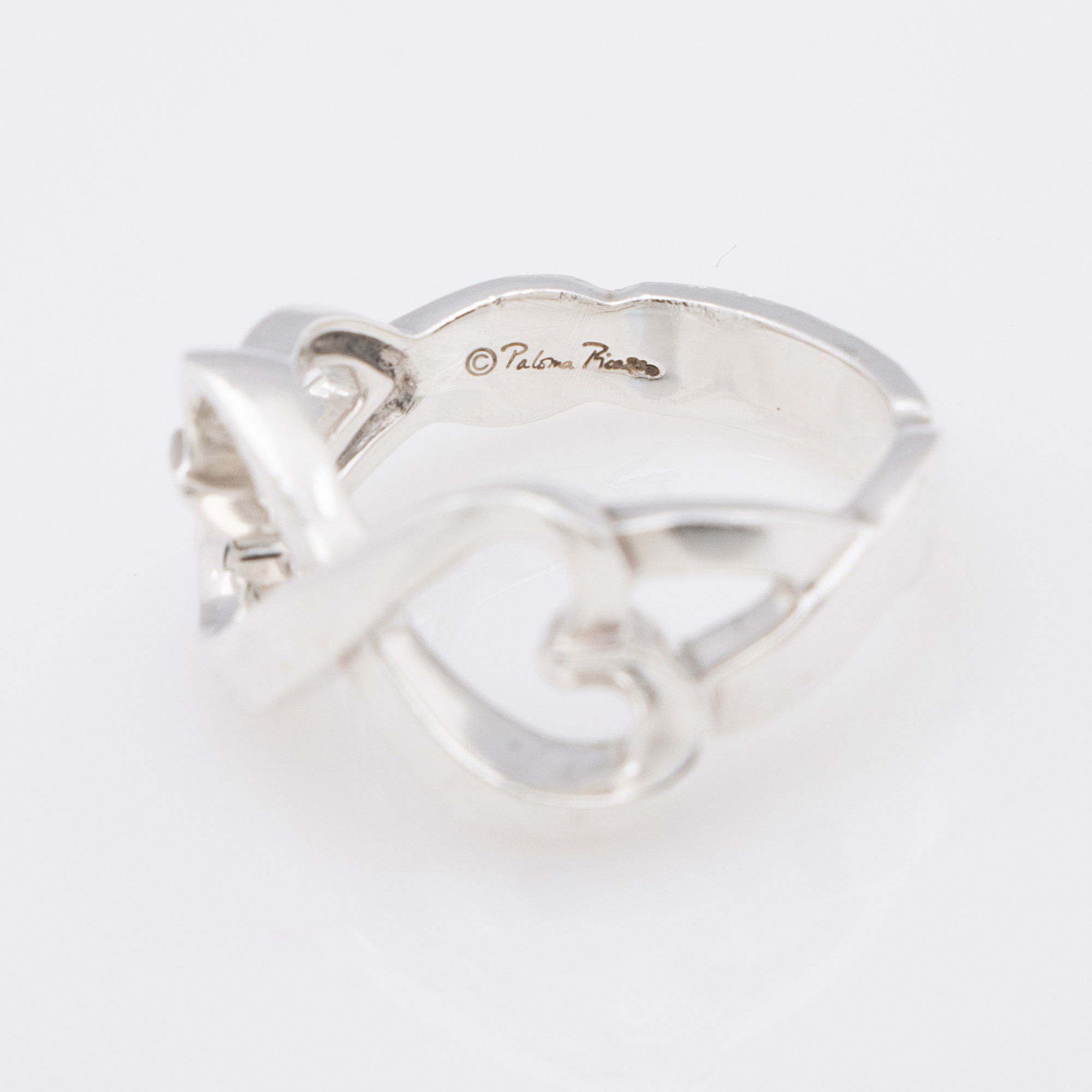 Tiffany & Co. Paloma Picasso Double Loving Heart Ring - Size 7 1/2
